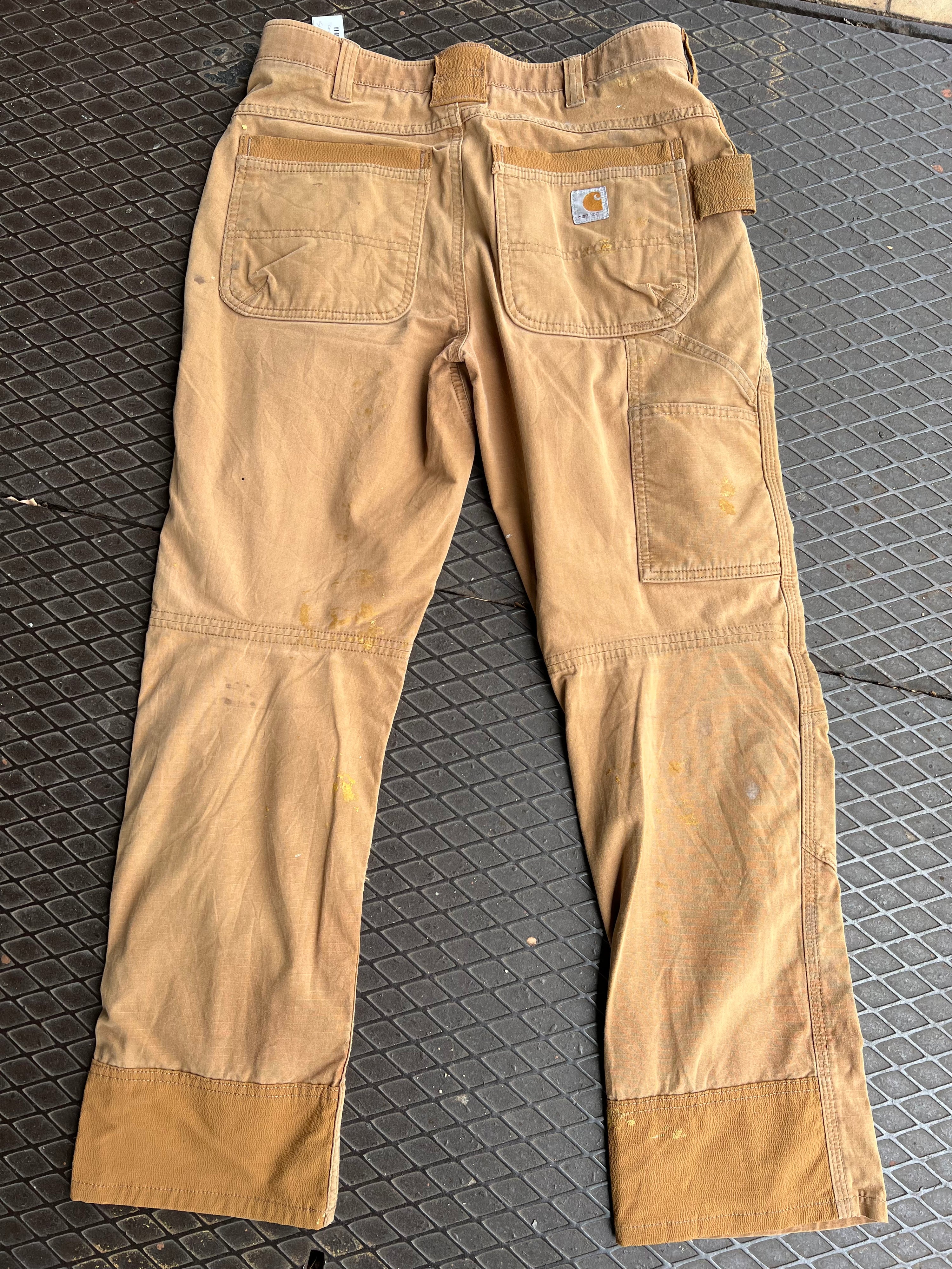 32x30 - Carhartt Double Knees Patchwork Brown / 32