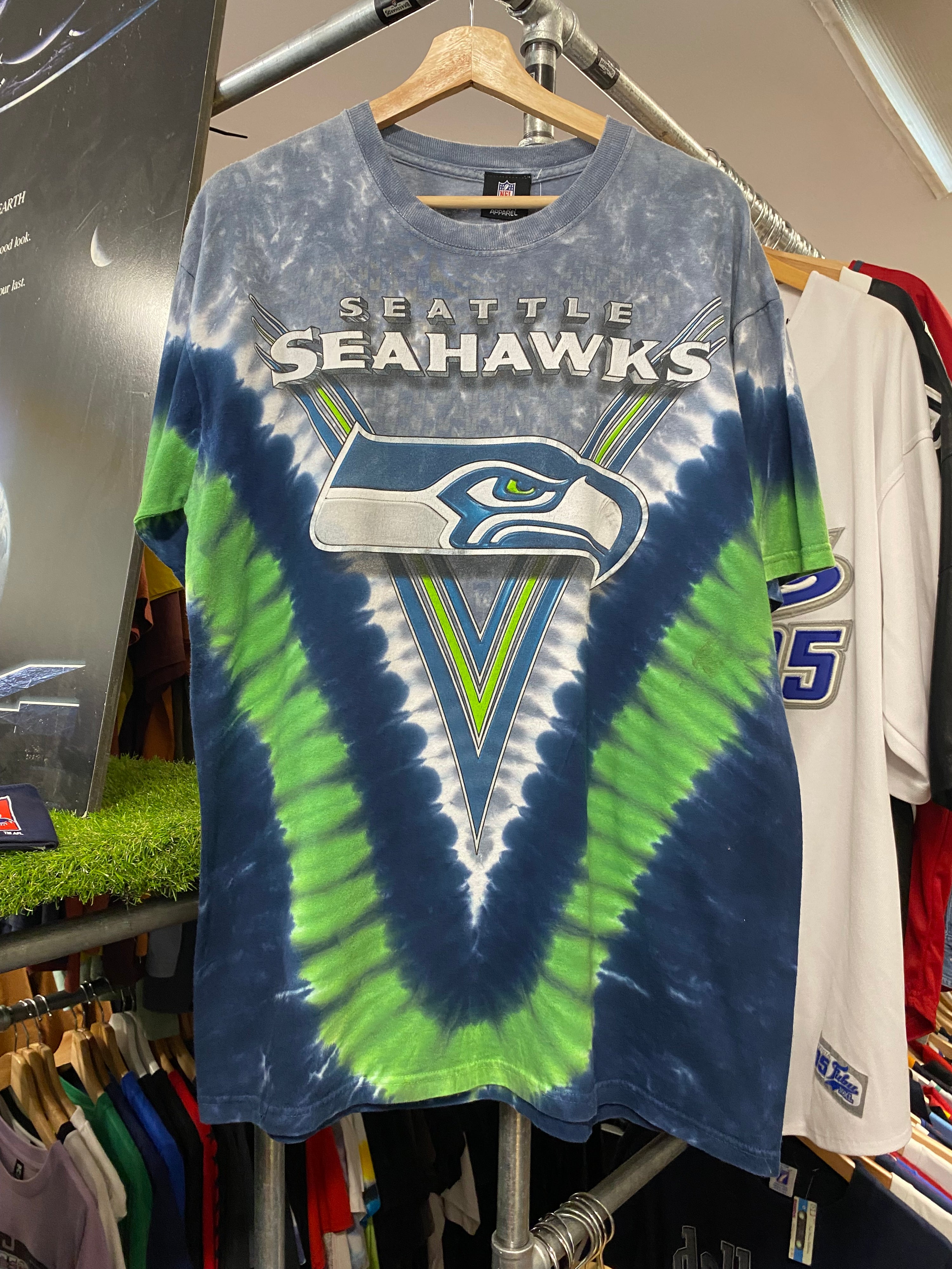 L - Seattle Seahawks Tie Dye DS Team Apparel