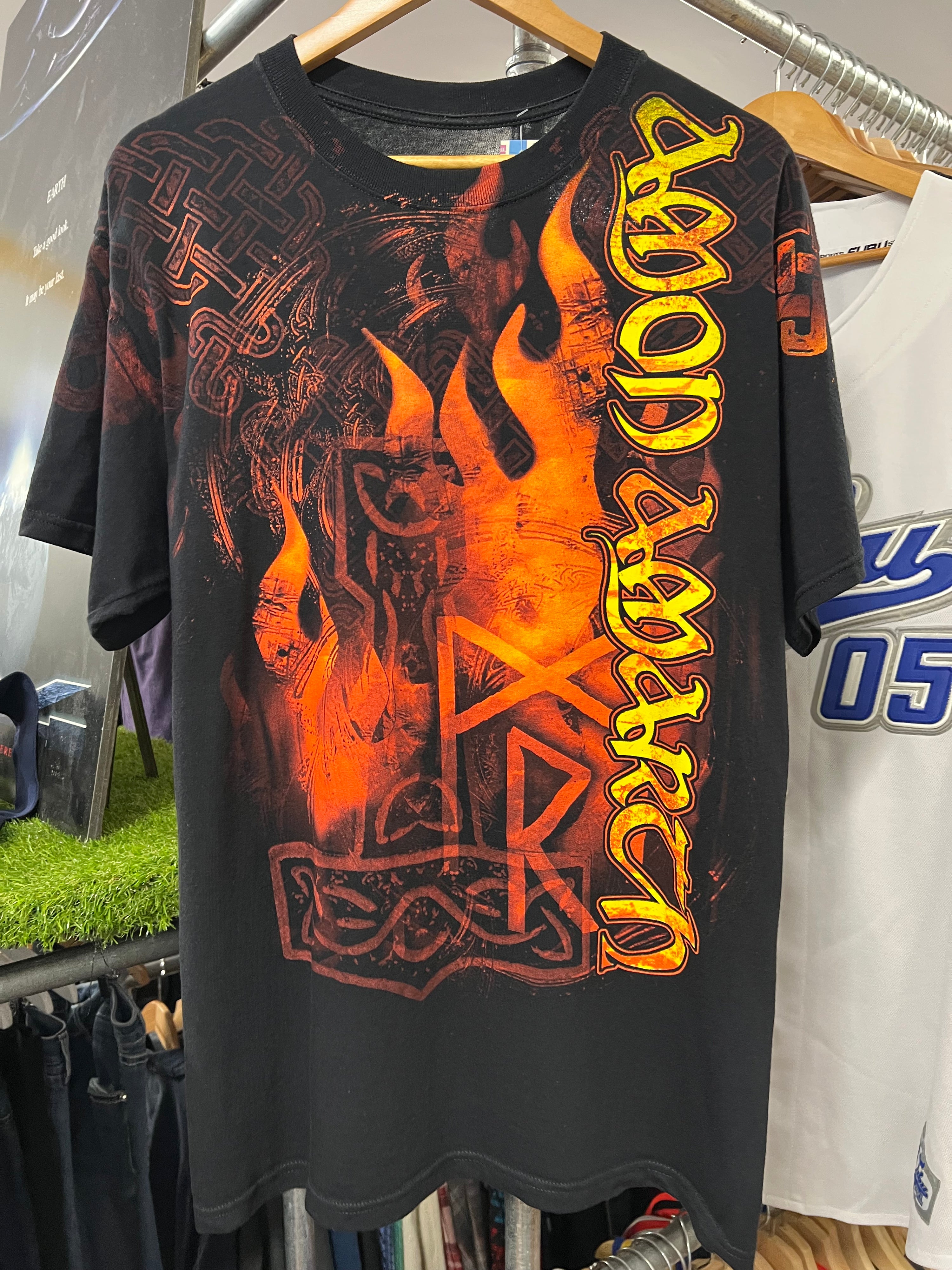 L - Amon Amarth Flame Tee