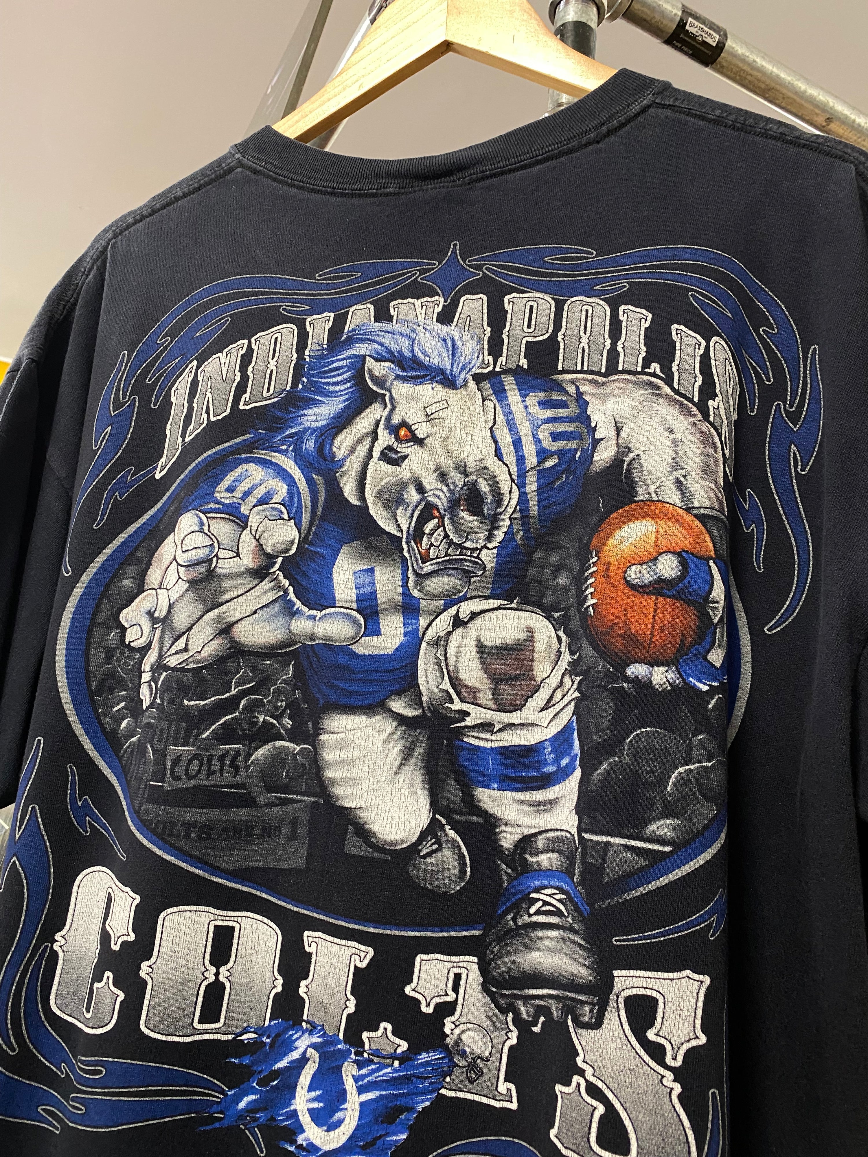 XL - 2000s Indianapolis Colts Grinding It Out DS Big Print