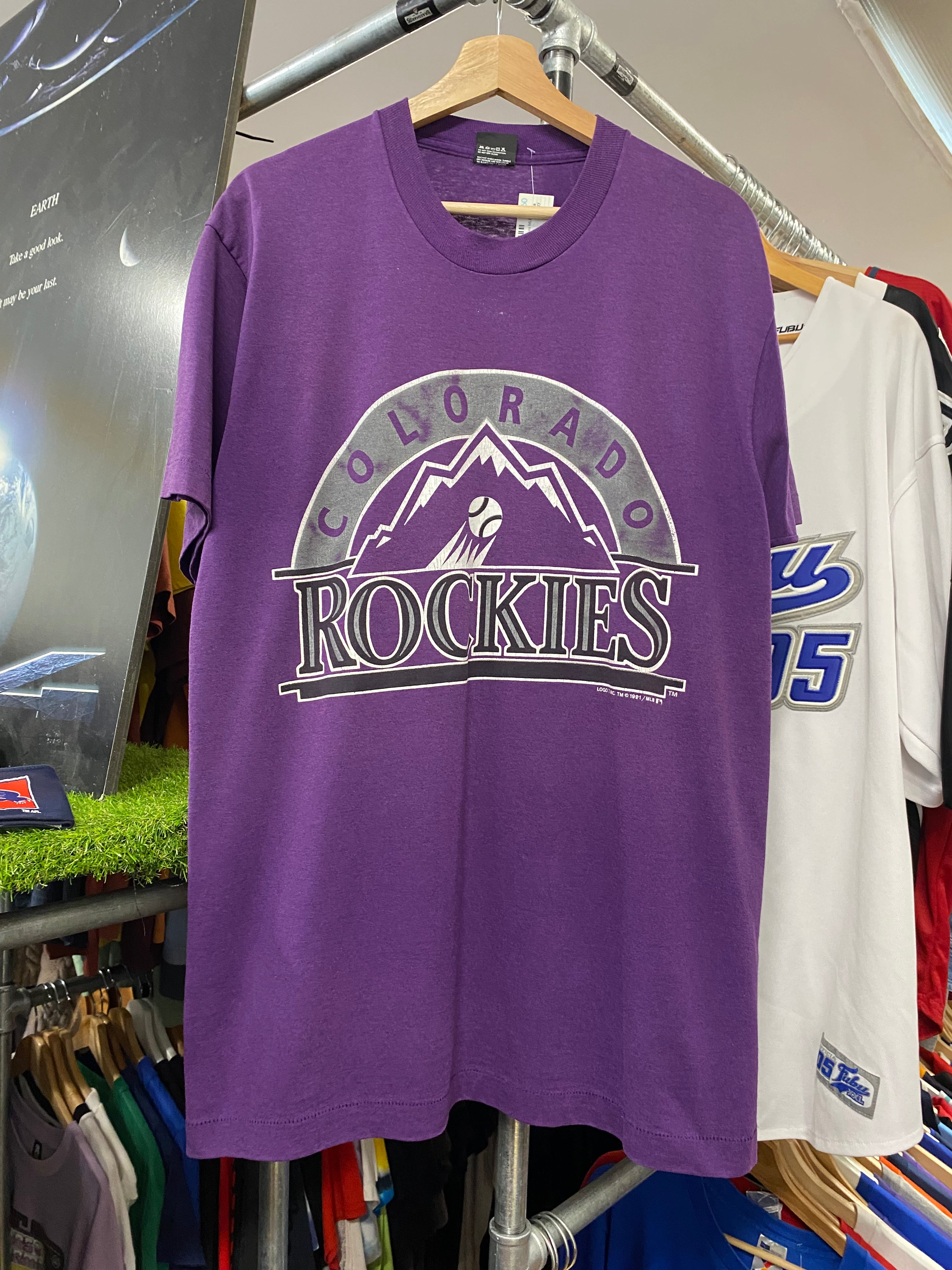 XL - 1991 Colorado Rockies MLB Purple Tee