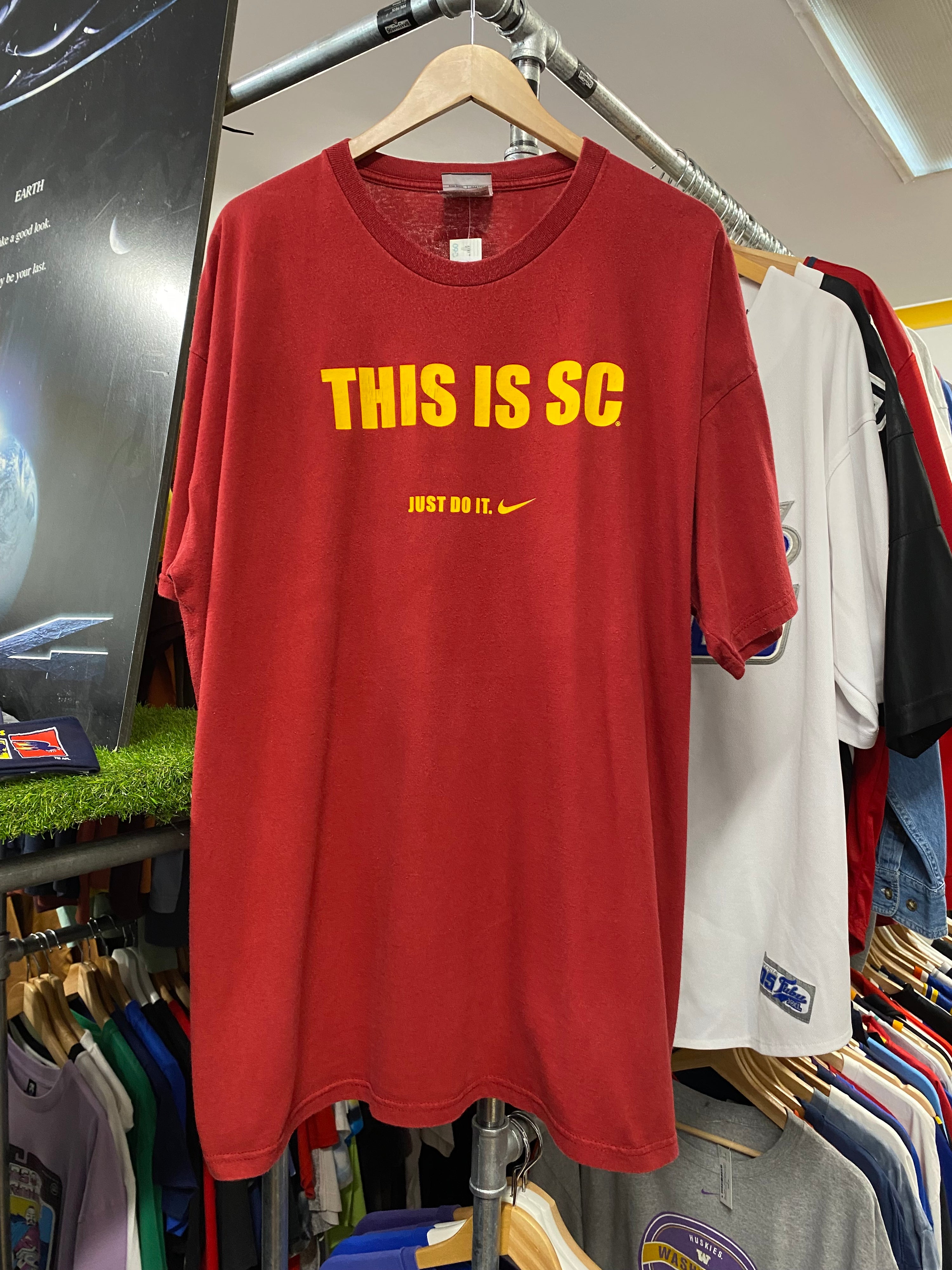 2XL - Vintage Nike: This Is SC, Just Do It Maroon DS Tee