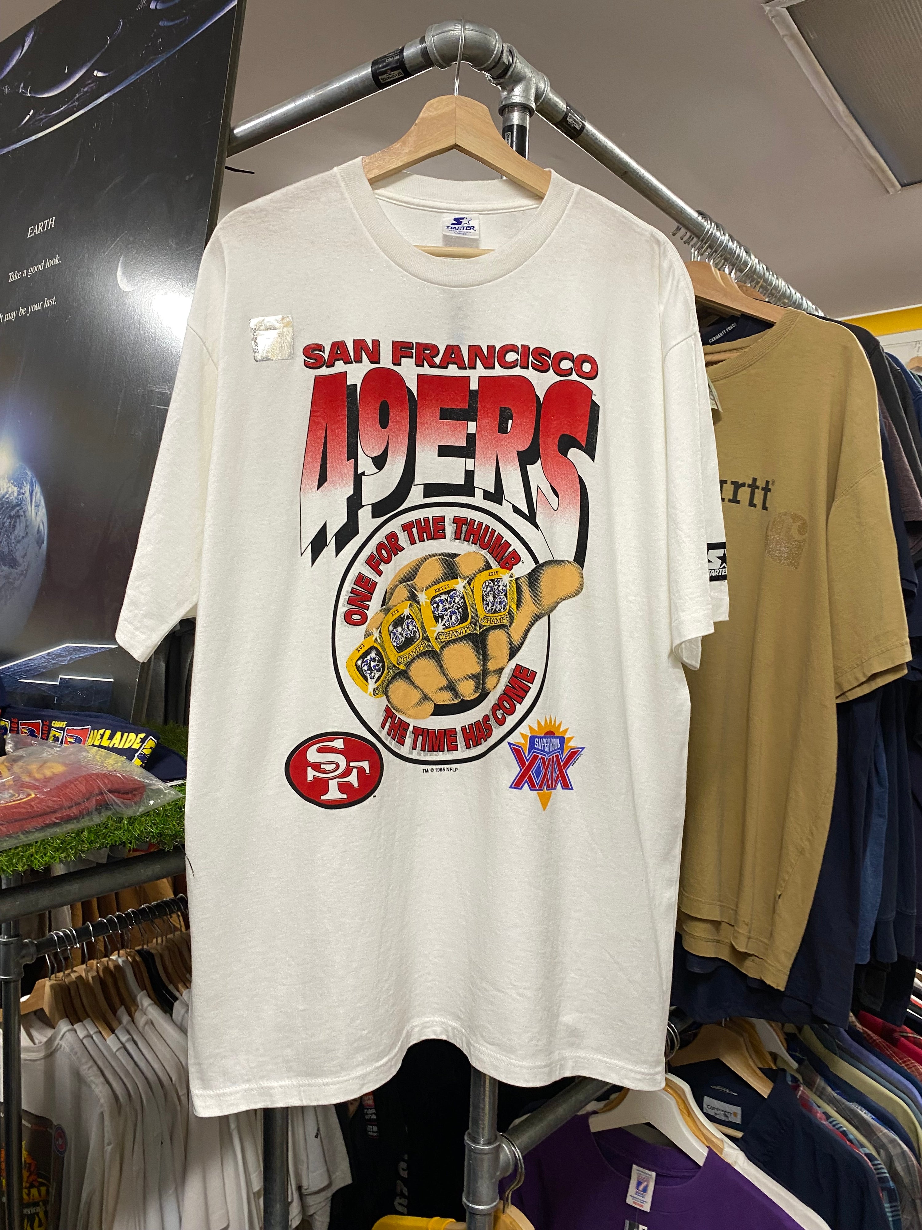 L - 1995 San Francisco 49ers 'One For The Thumb' Superbowl Champs