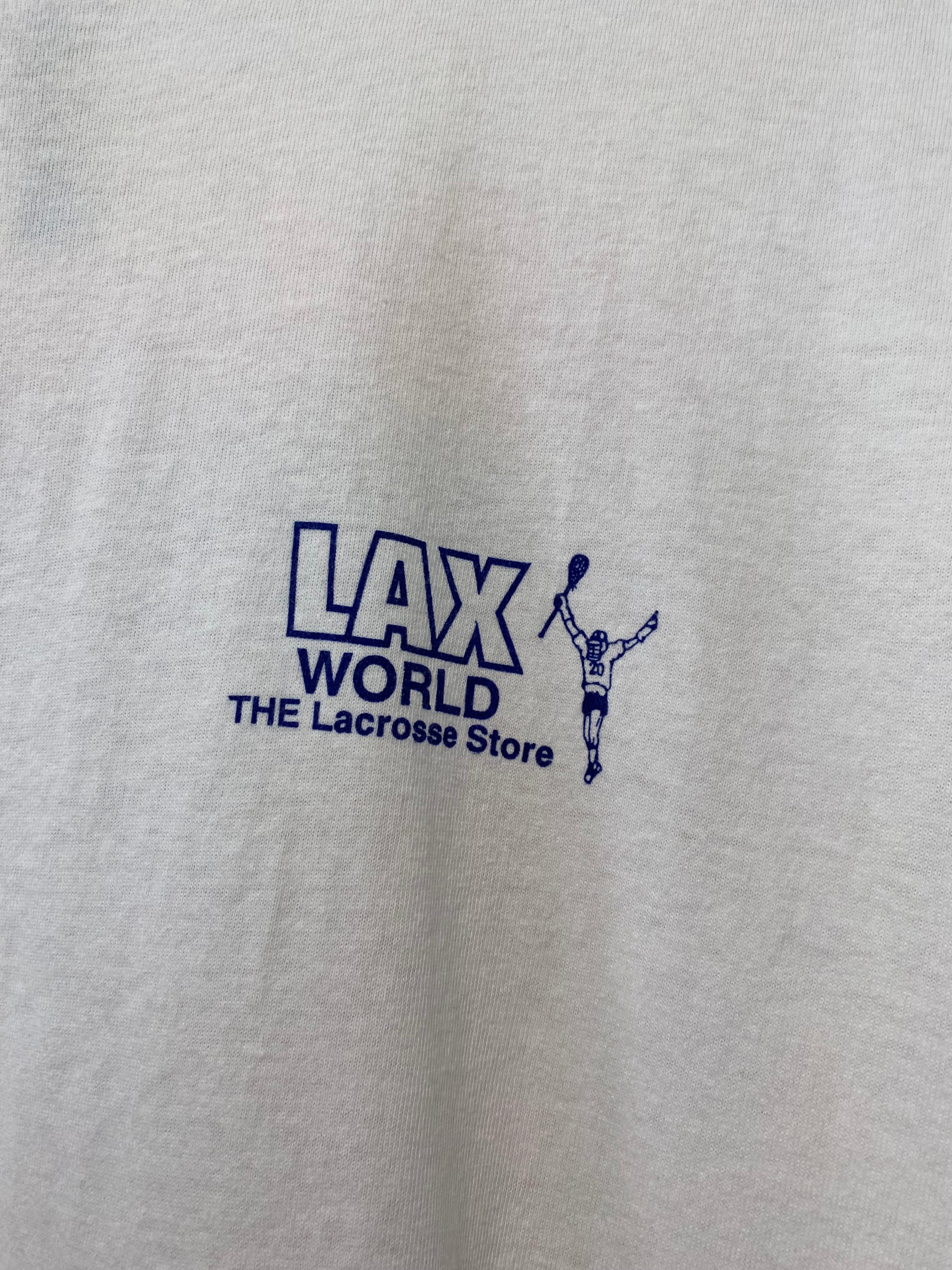XL - 1993 LAX Face Off Lacrosse White DS Tee