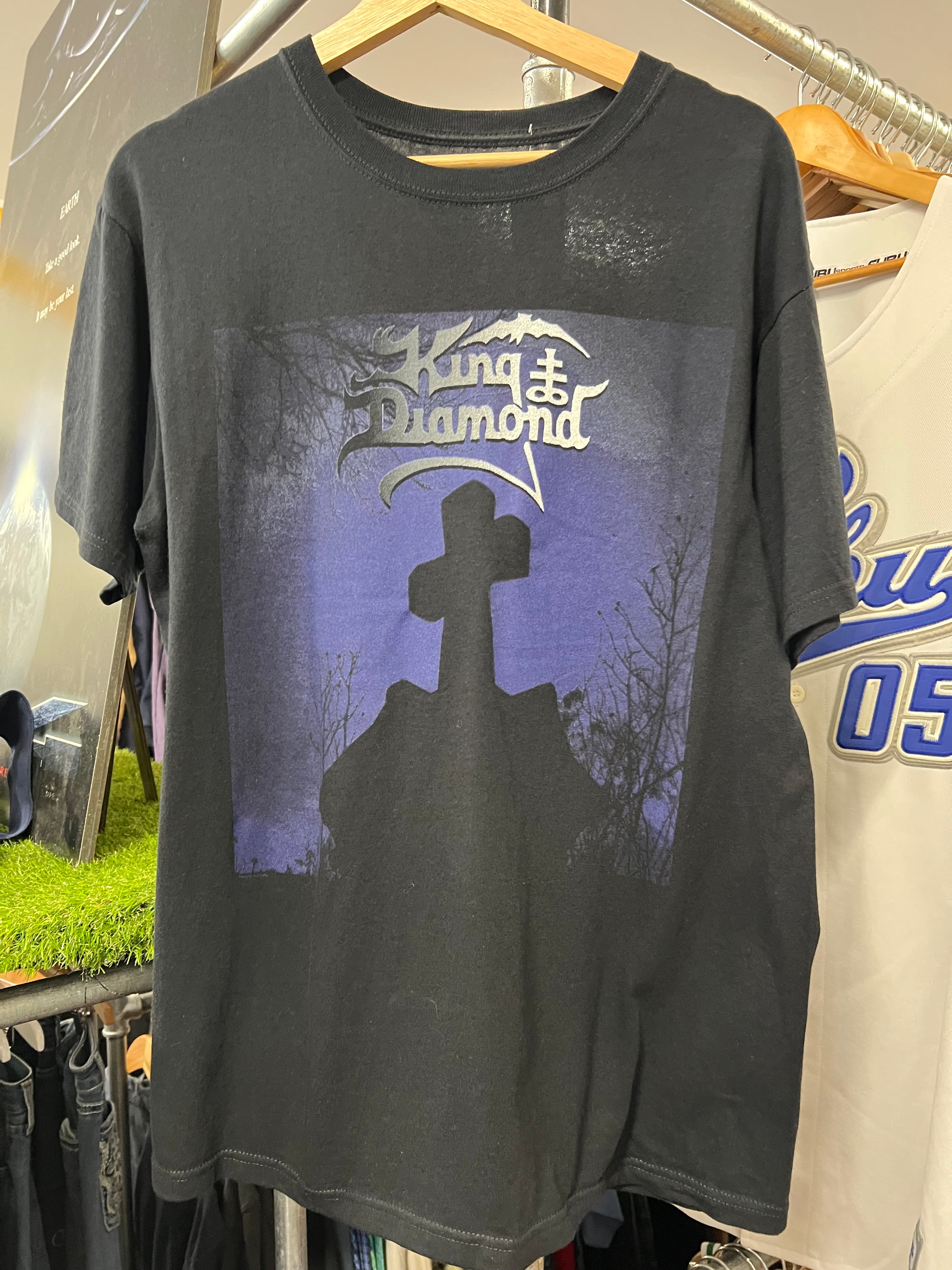 M/L - King Diamond Cross Black Tee