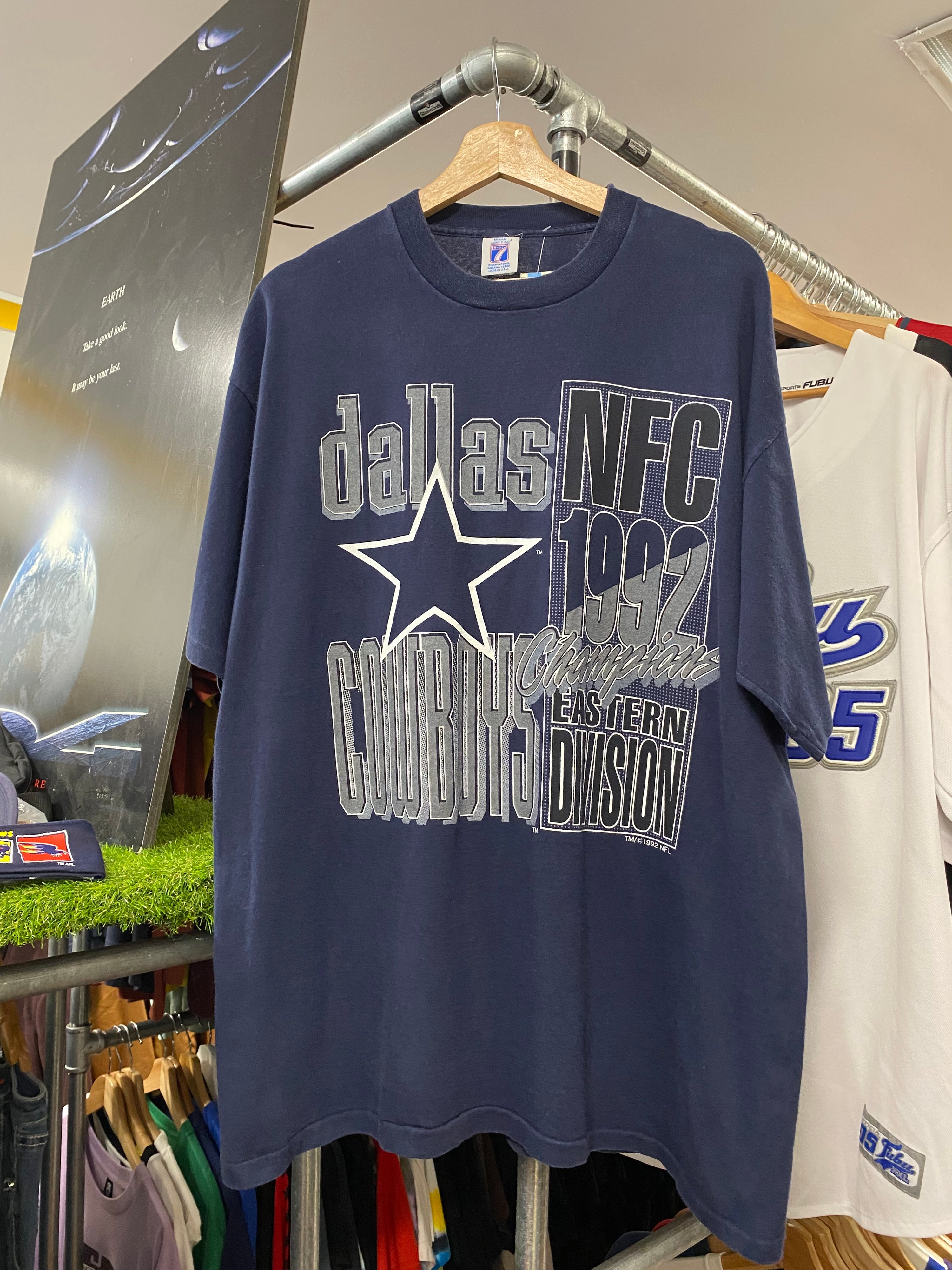 XL - 1992 Dallas Cowboys NFC Eastern Division Champions LOGO 7