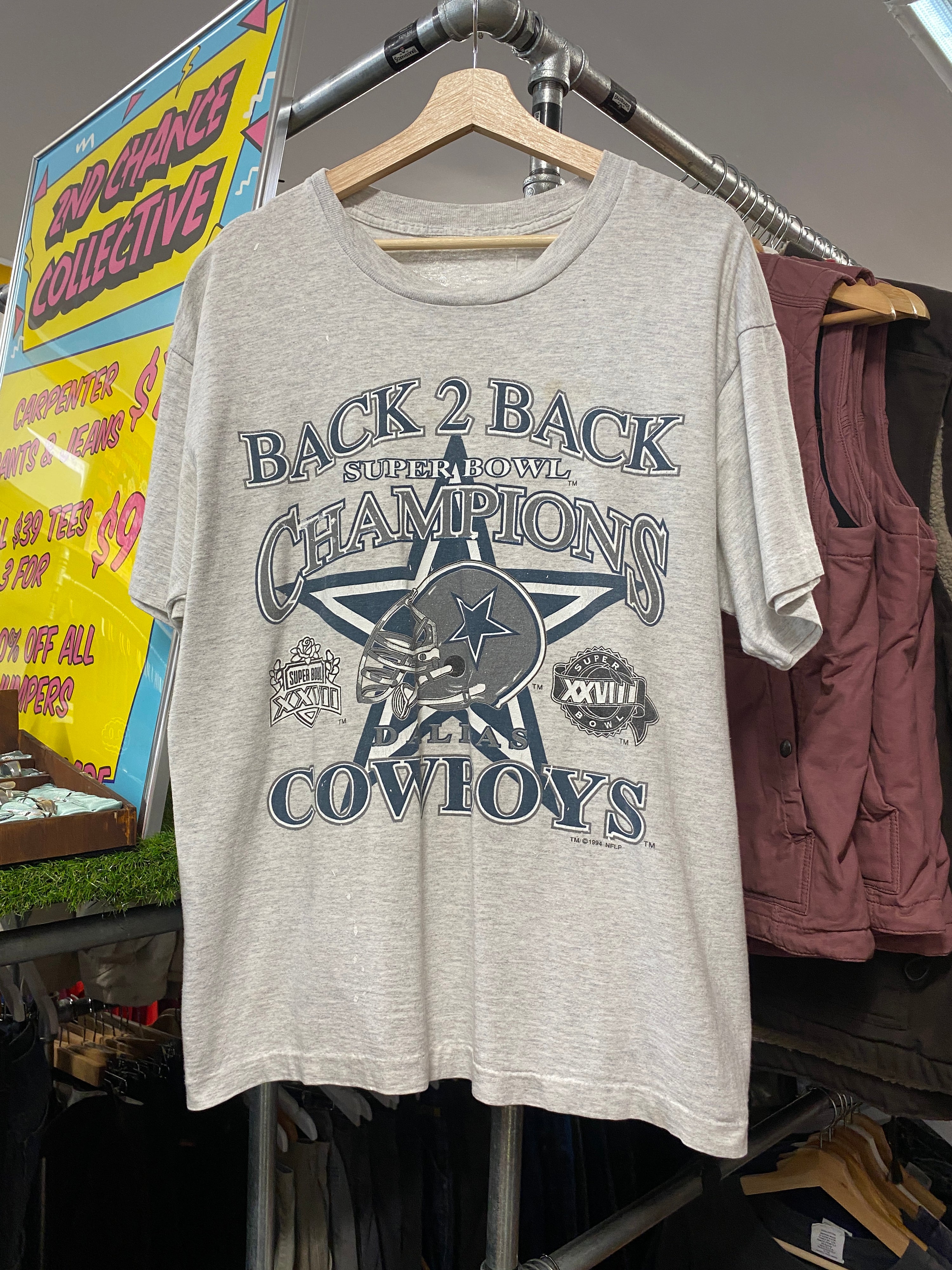 XL - 1994 Dallas Cowboys Back To Back Superbowl Champions