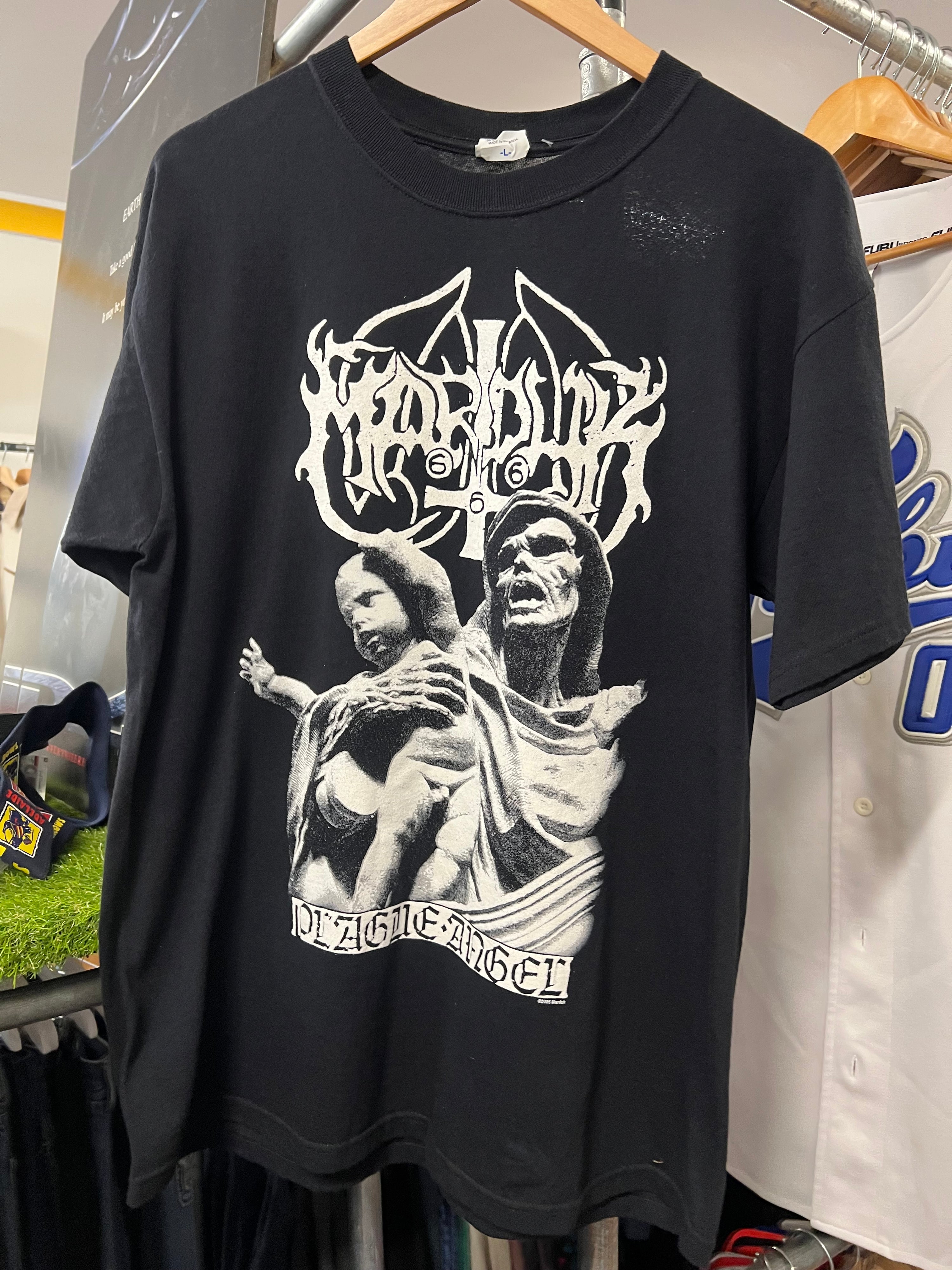 L - 2005 Plague Angel 666 DS Metal Tee