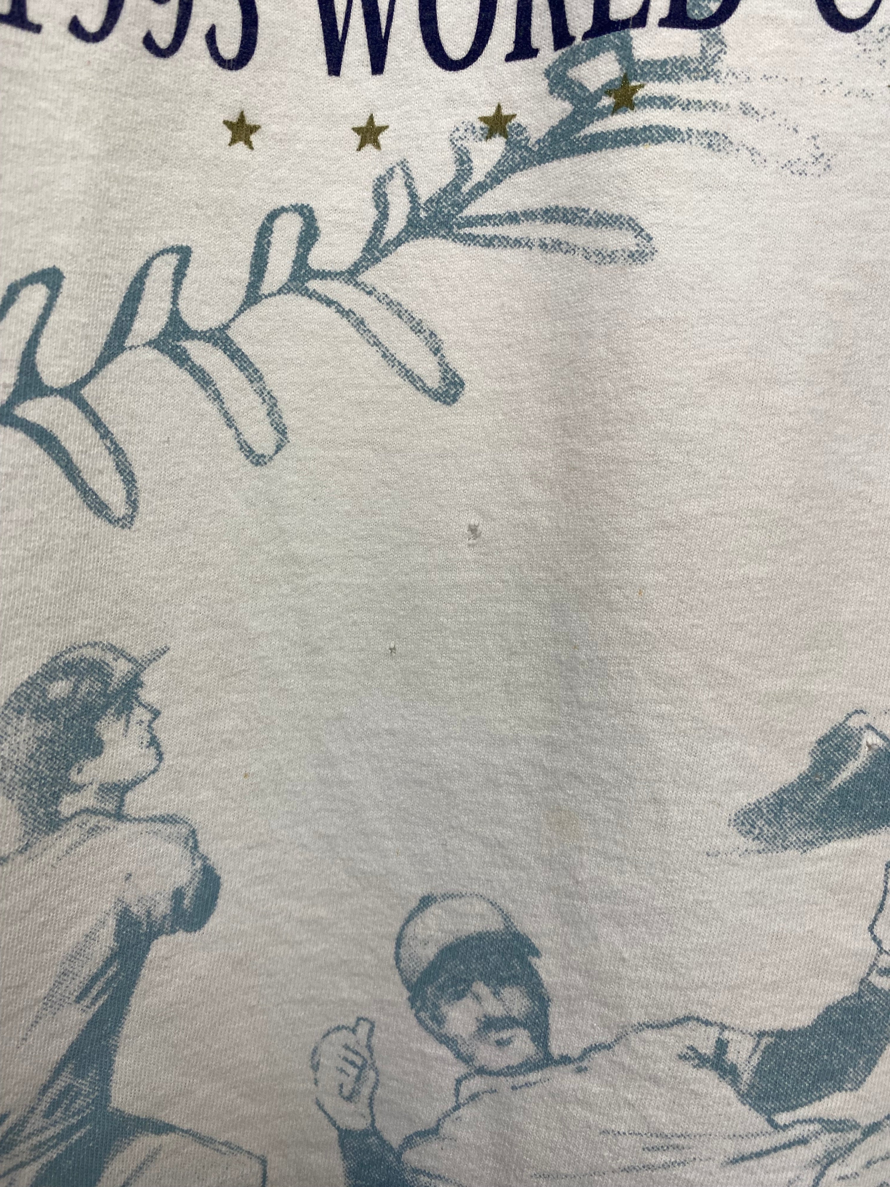 L - 1995 Braves MLB World Champions All Over Print Tee