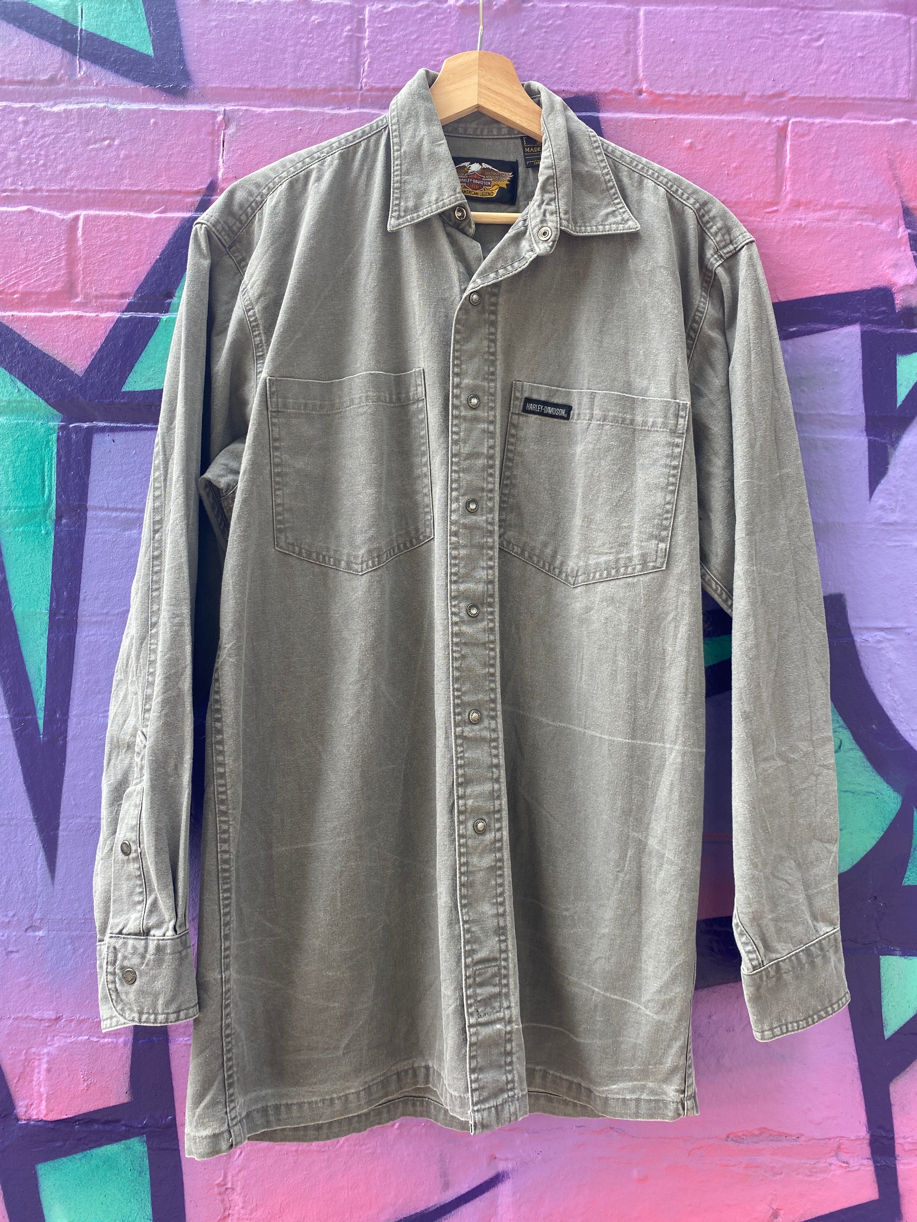 S - HD LS Button Up