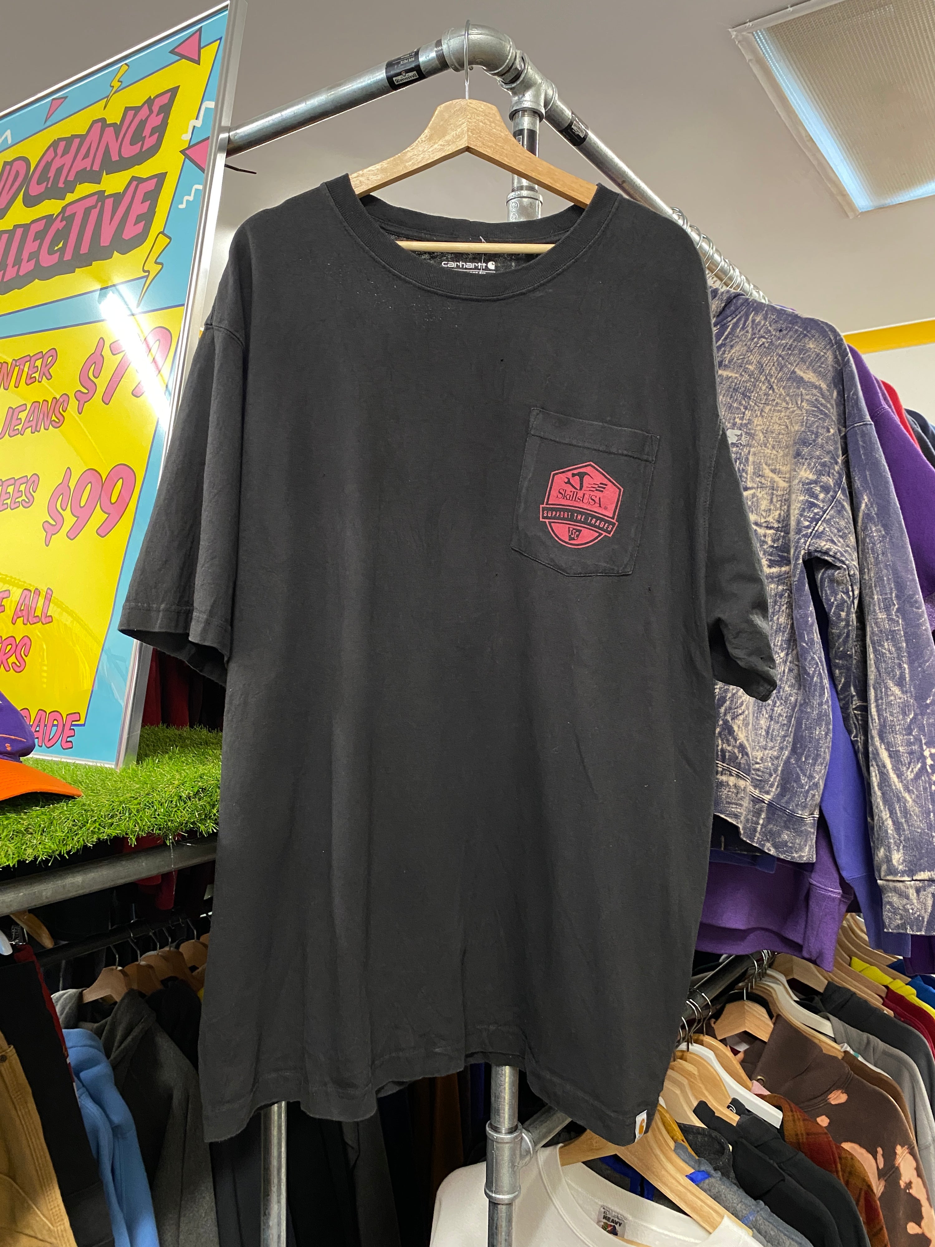 XL - Carhartt Skills USA, Support The Trades Black Pocket Tee