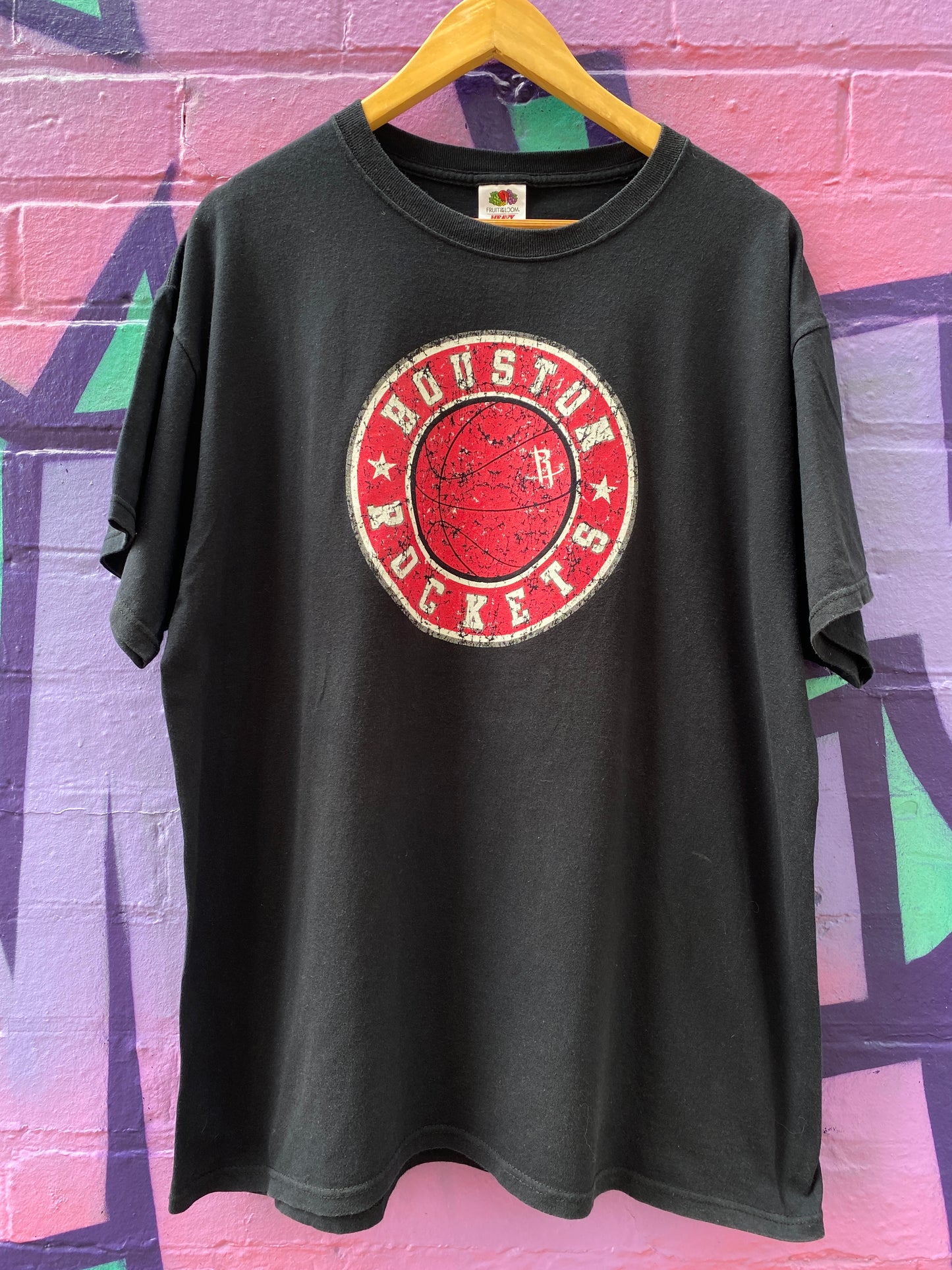 XL - Houston Rockets Black Tee