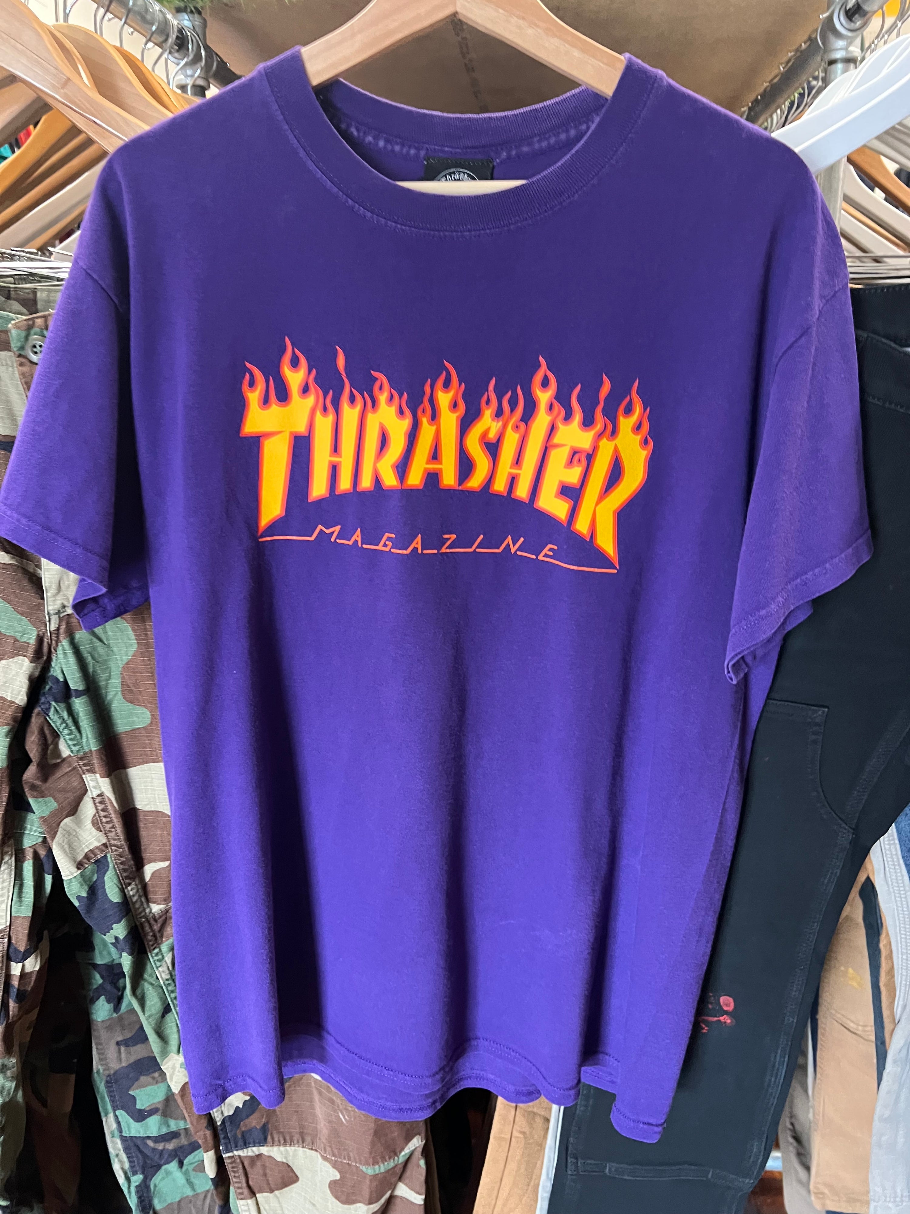 L - Thrasher Magazine Tee Purple