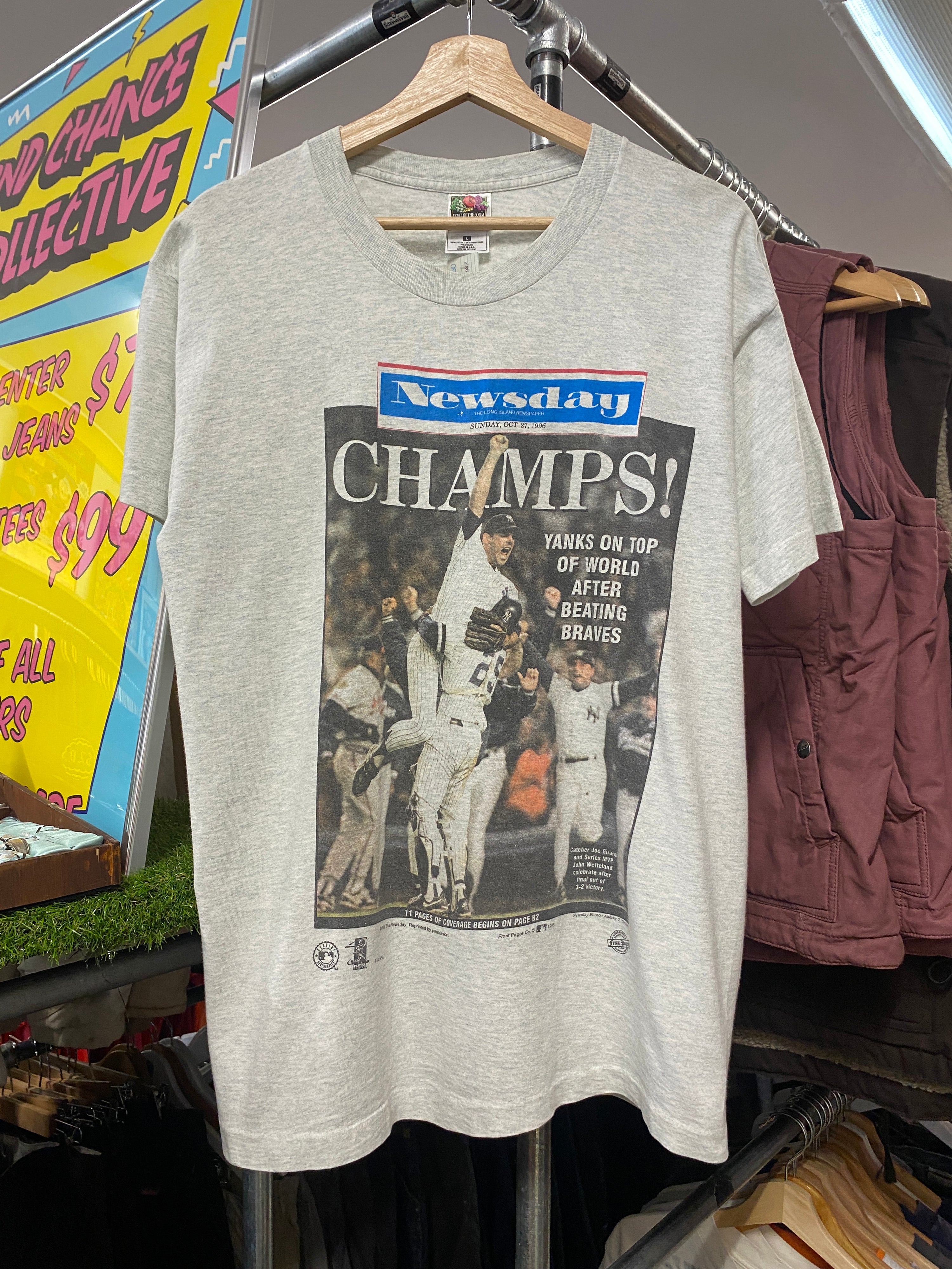 XL - 1996 NY Yankees Champs Newspaper Tee