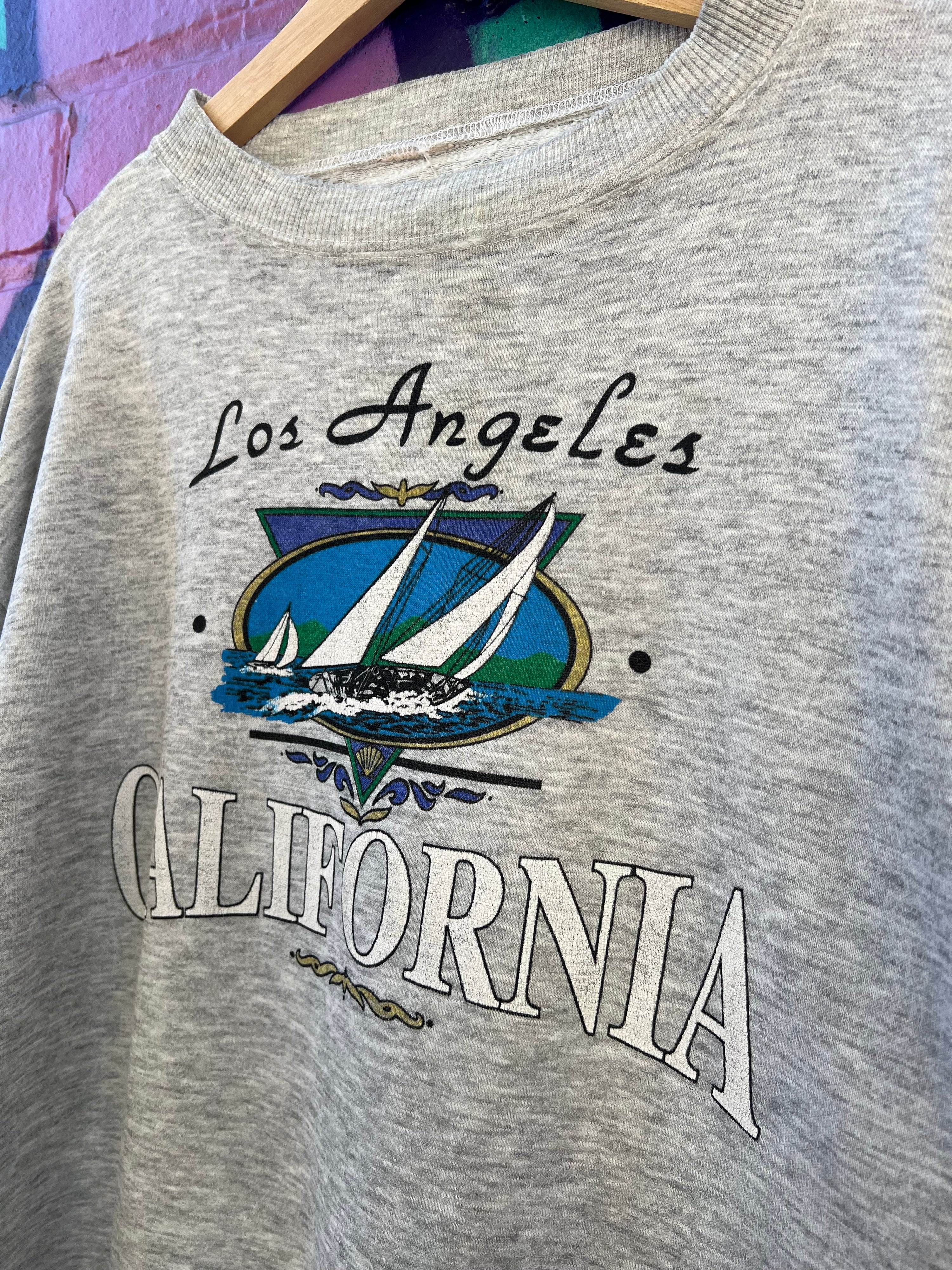 L - Los Angeles California Grey Jumper