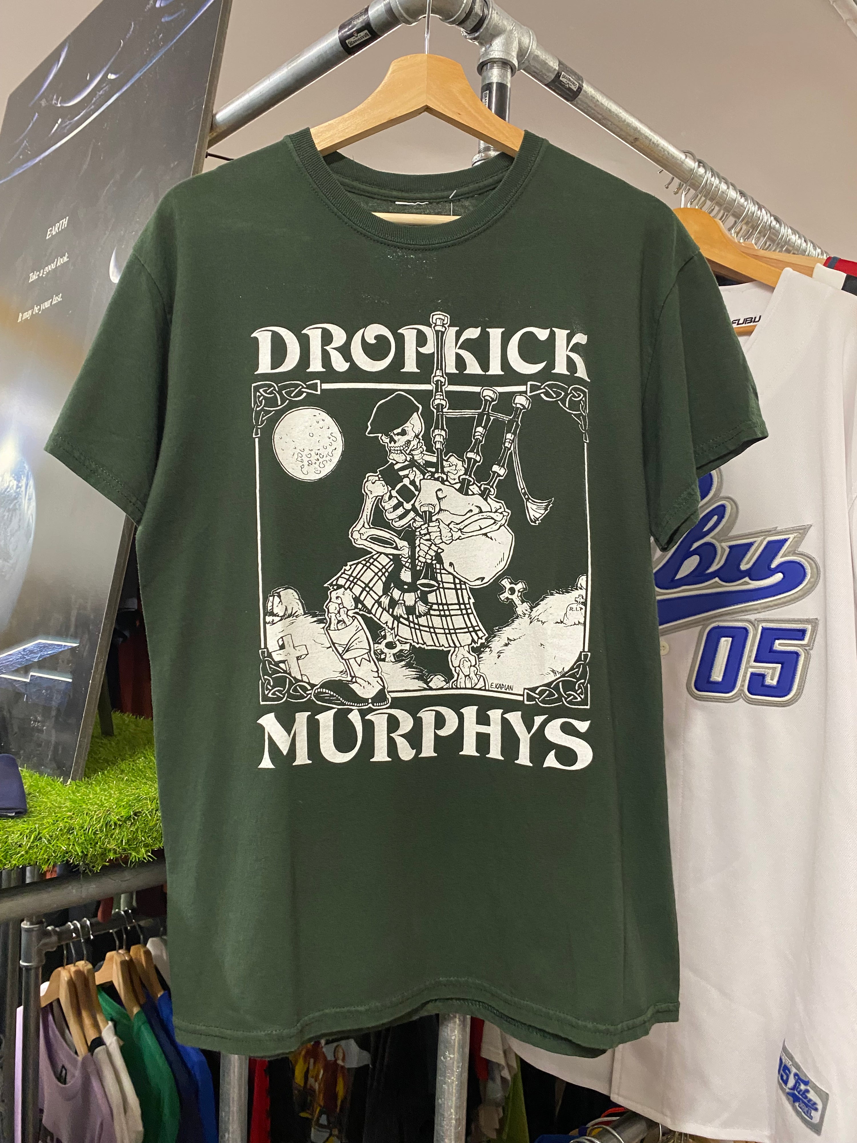 L - Dropkick Murphys It's So Lonely Green DS Tee