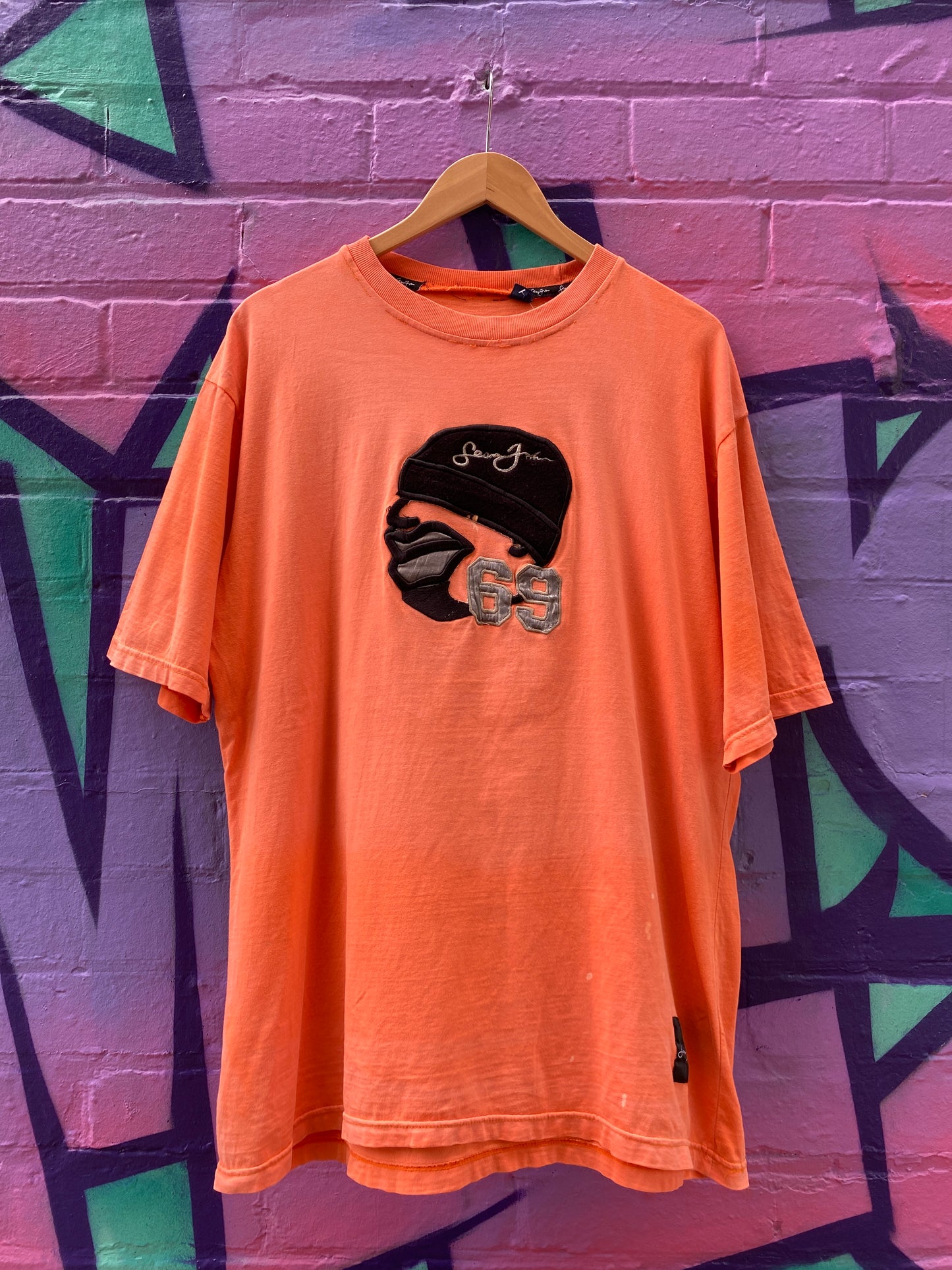 2XL - Sean John 69 Peach Tee