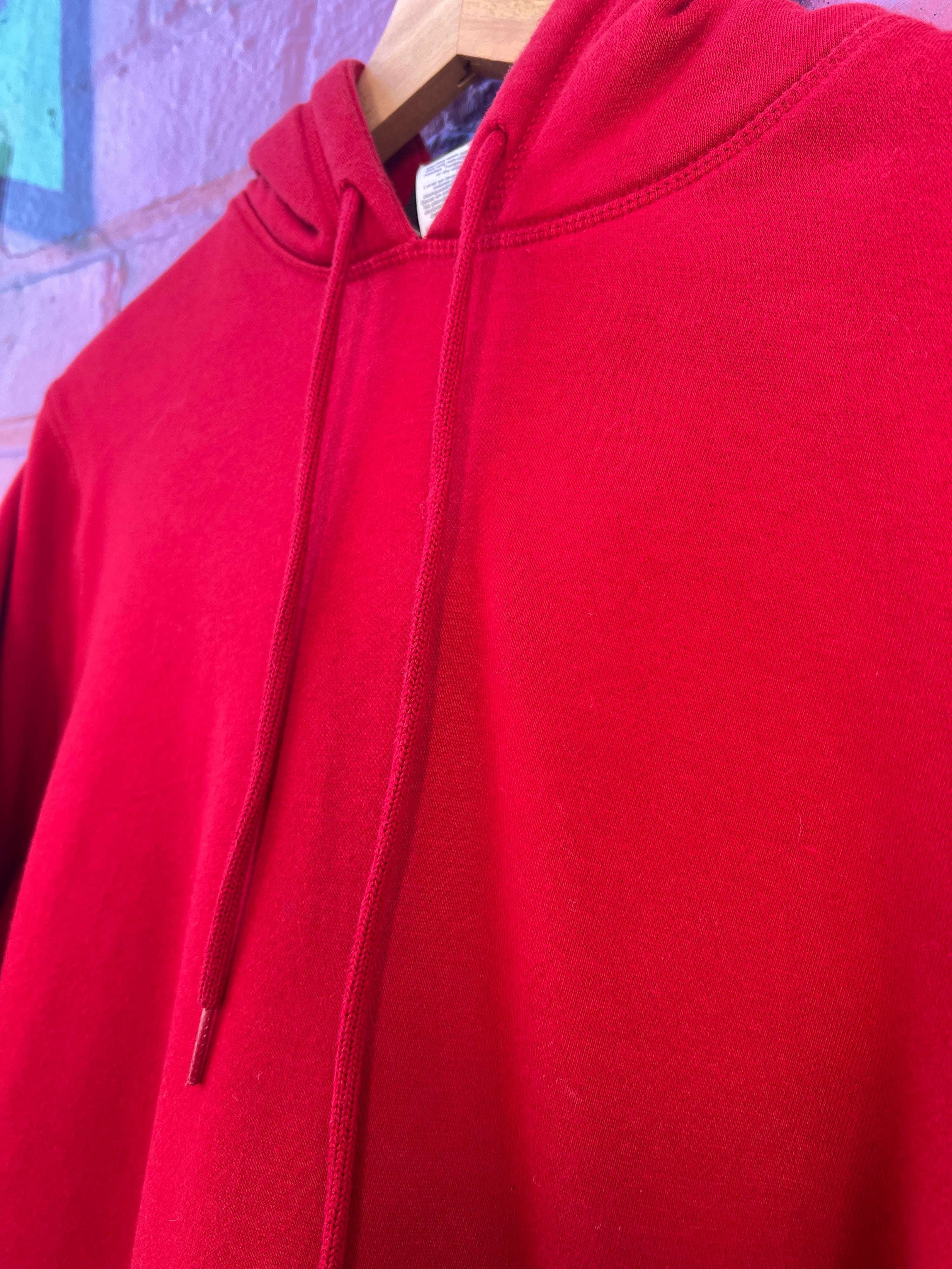 L  -Russell Athletic Red Basic Hoodie