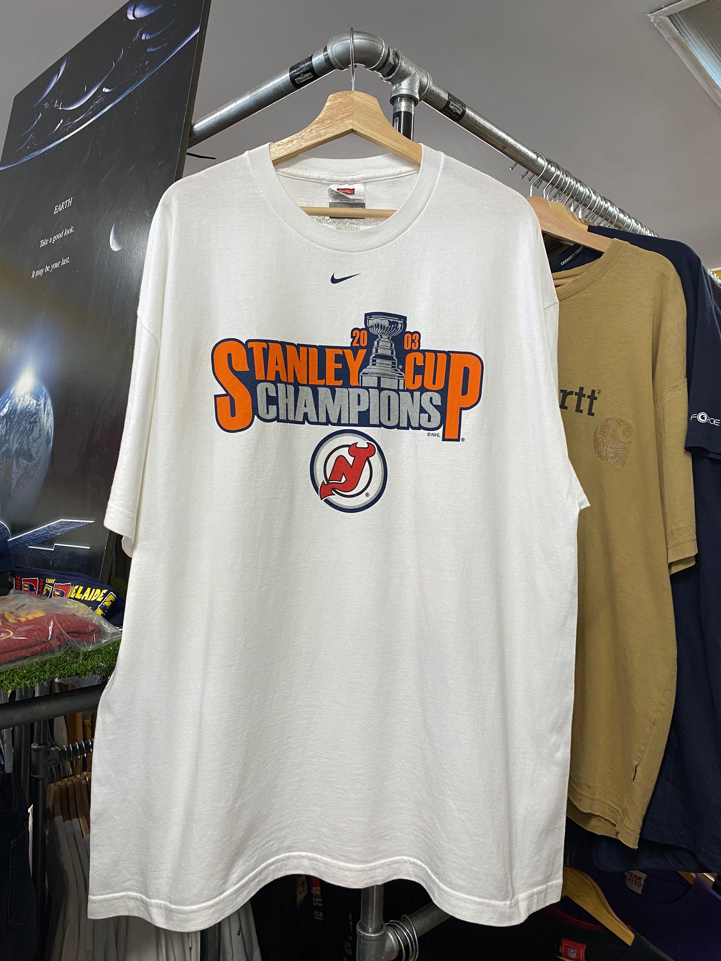 XL - Nike Team 2003 Stanley Cup Champions White Tee