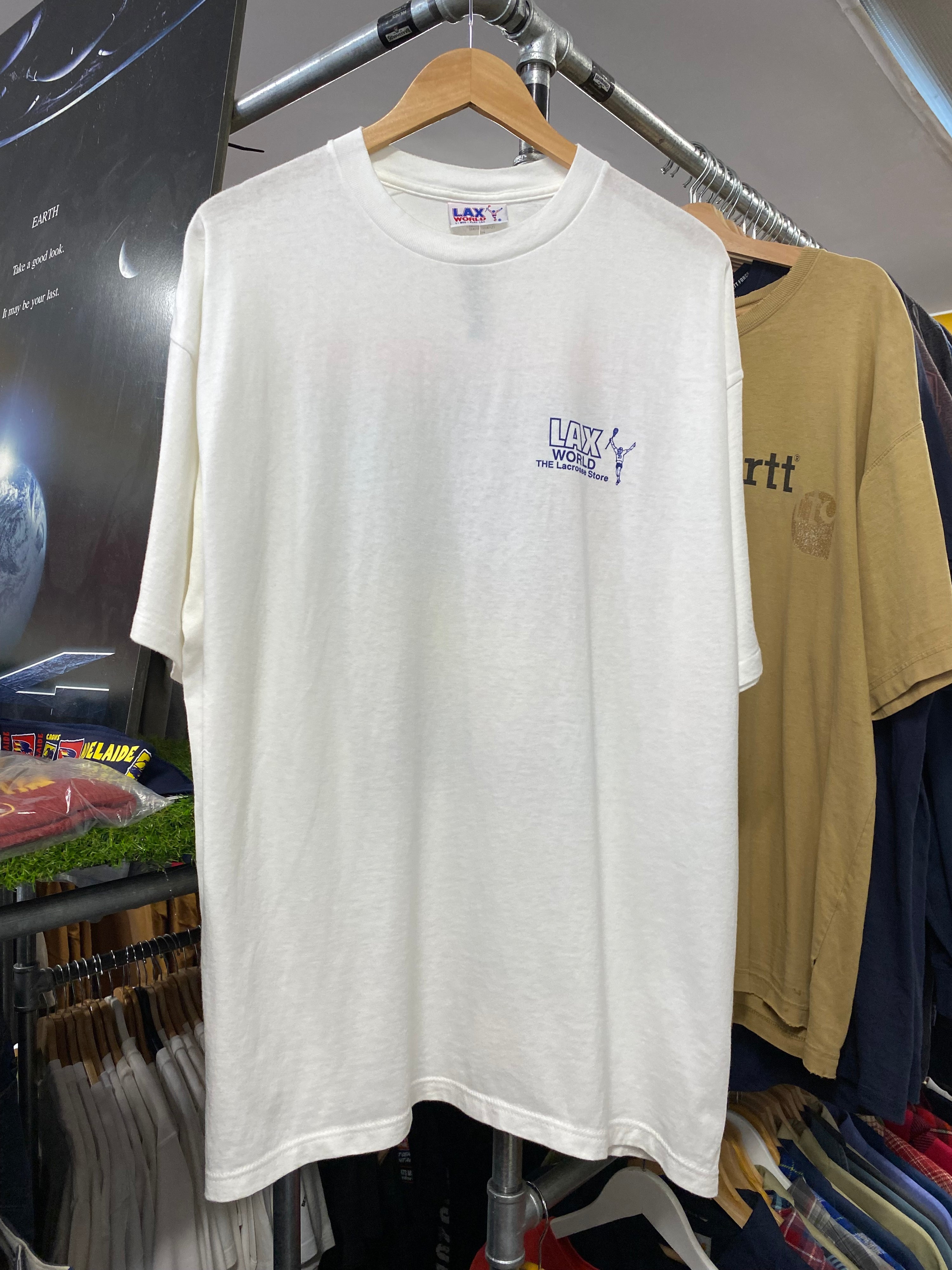 XL - 1993 LAX Face Off Lacrosse White DS Tee
