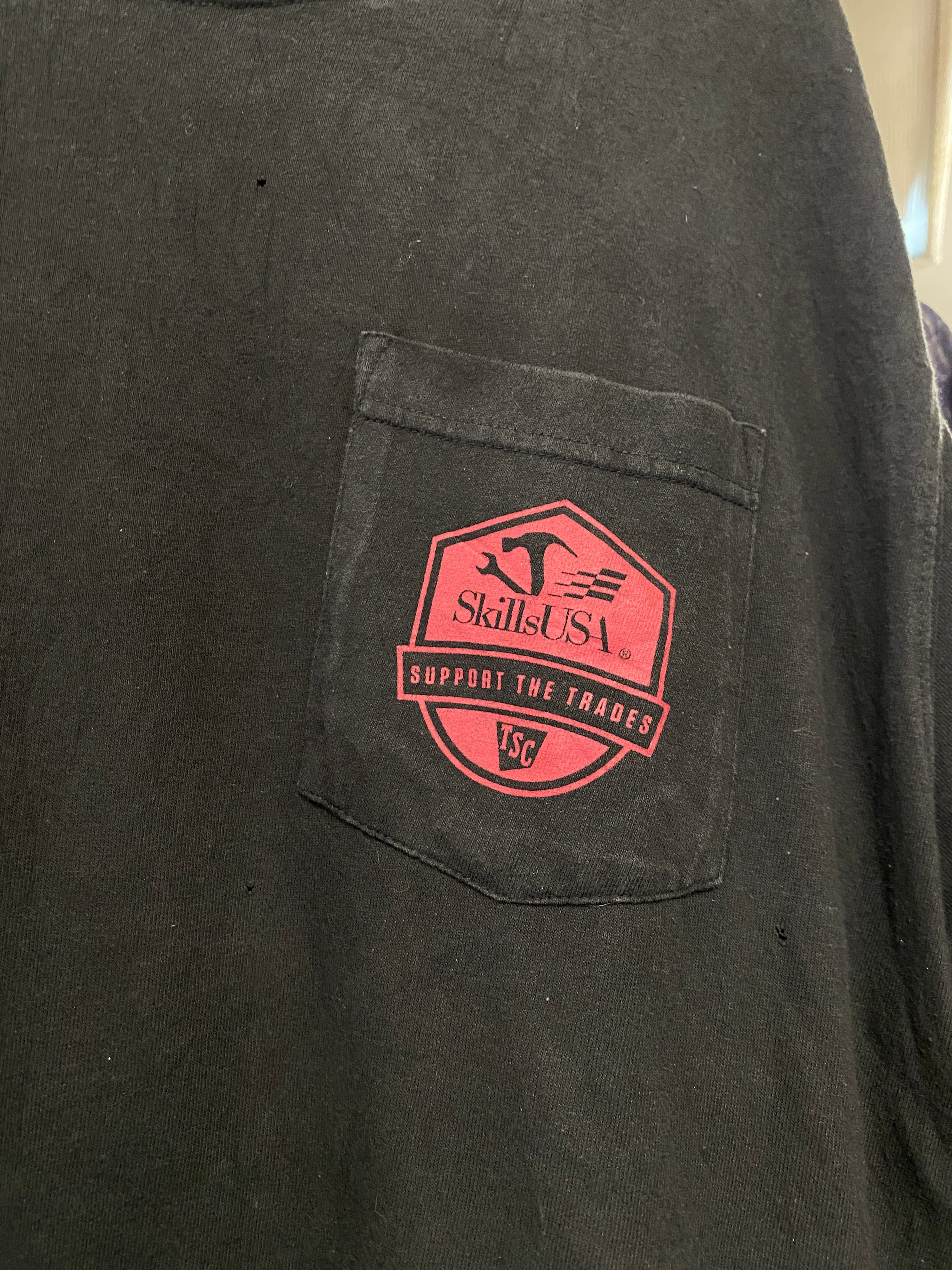 XL - Carhartt Skills USA, Support The Trades Black Pocket Tee
