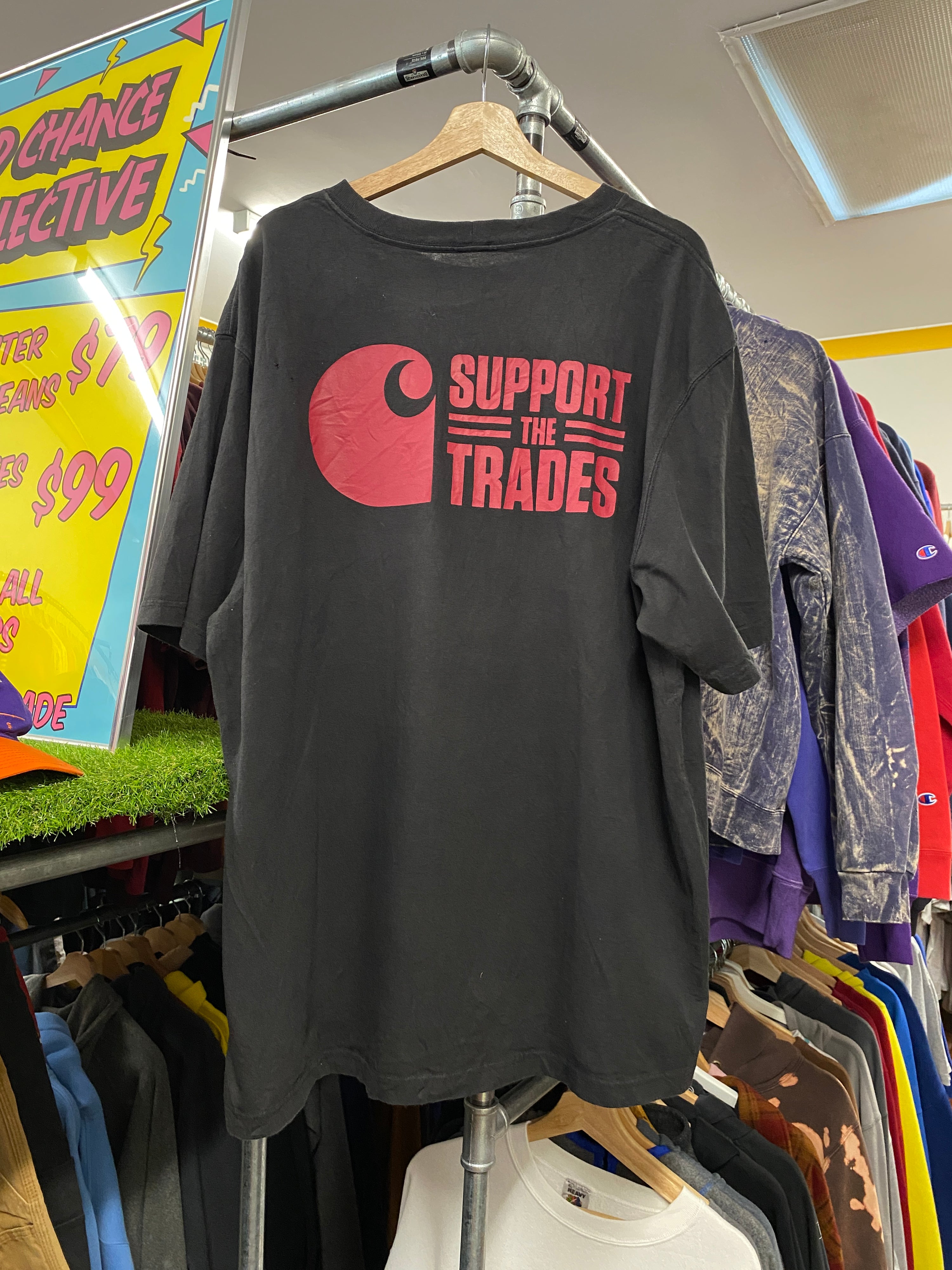 XL - Carhartt Skills USA, Support The Trades Black Pocket Tee