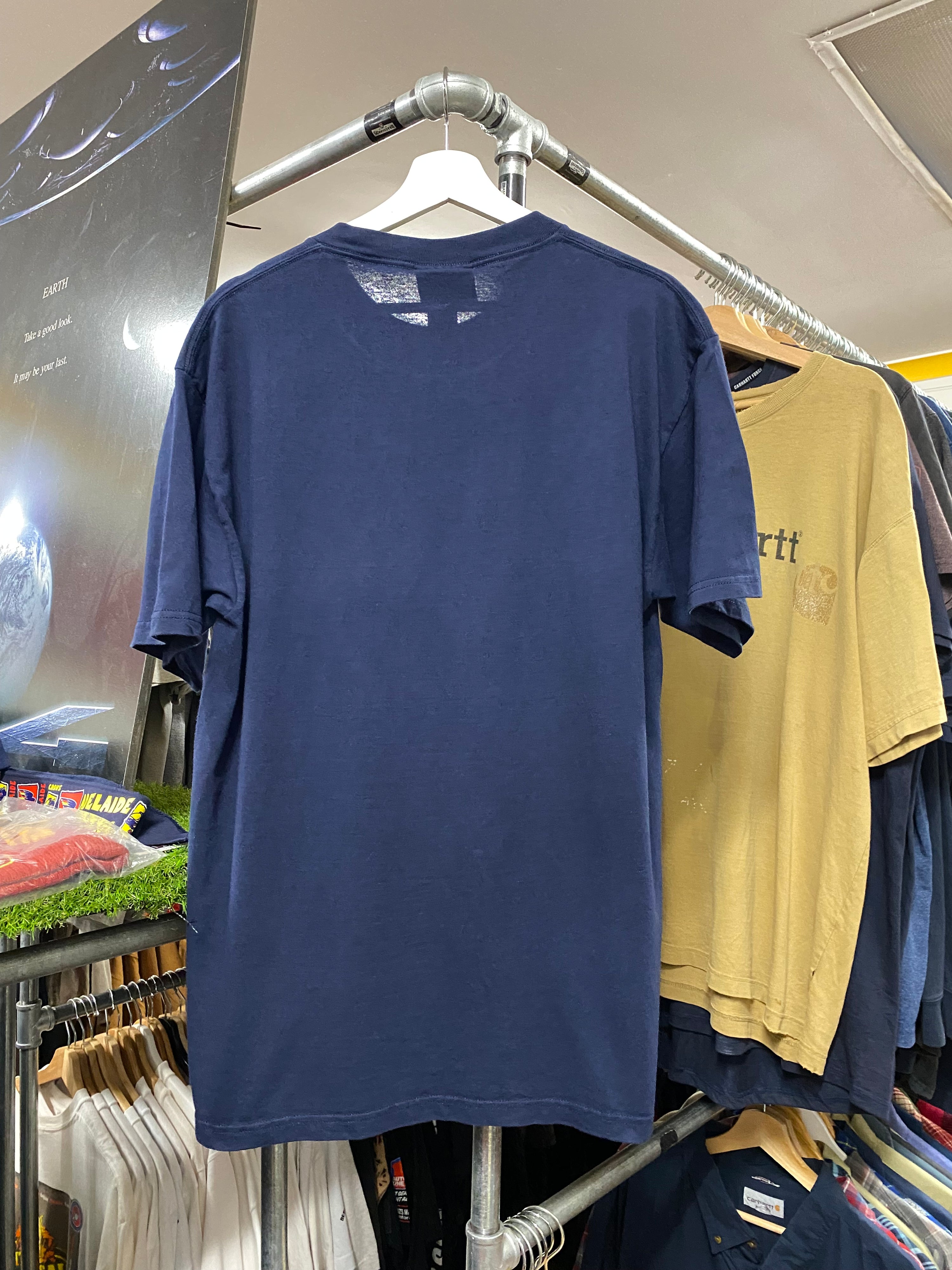 L - 2000 Cleveland Indians Electric Xray 1/2 Face Blue Tee