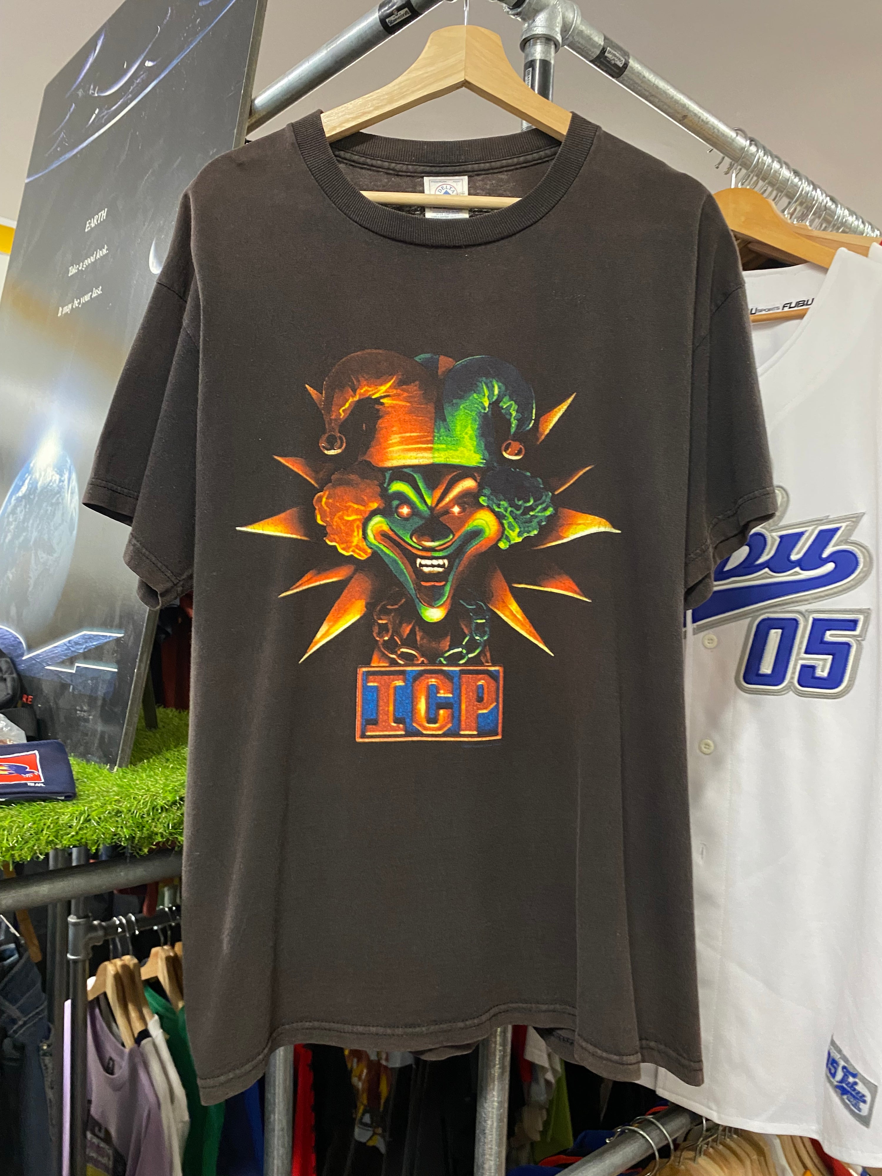 L - 2000s Insane Clown Posse Red/Green DS Tee