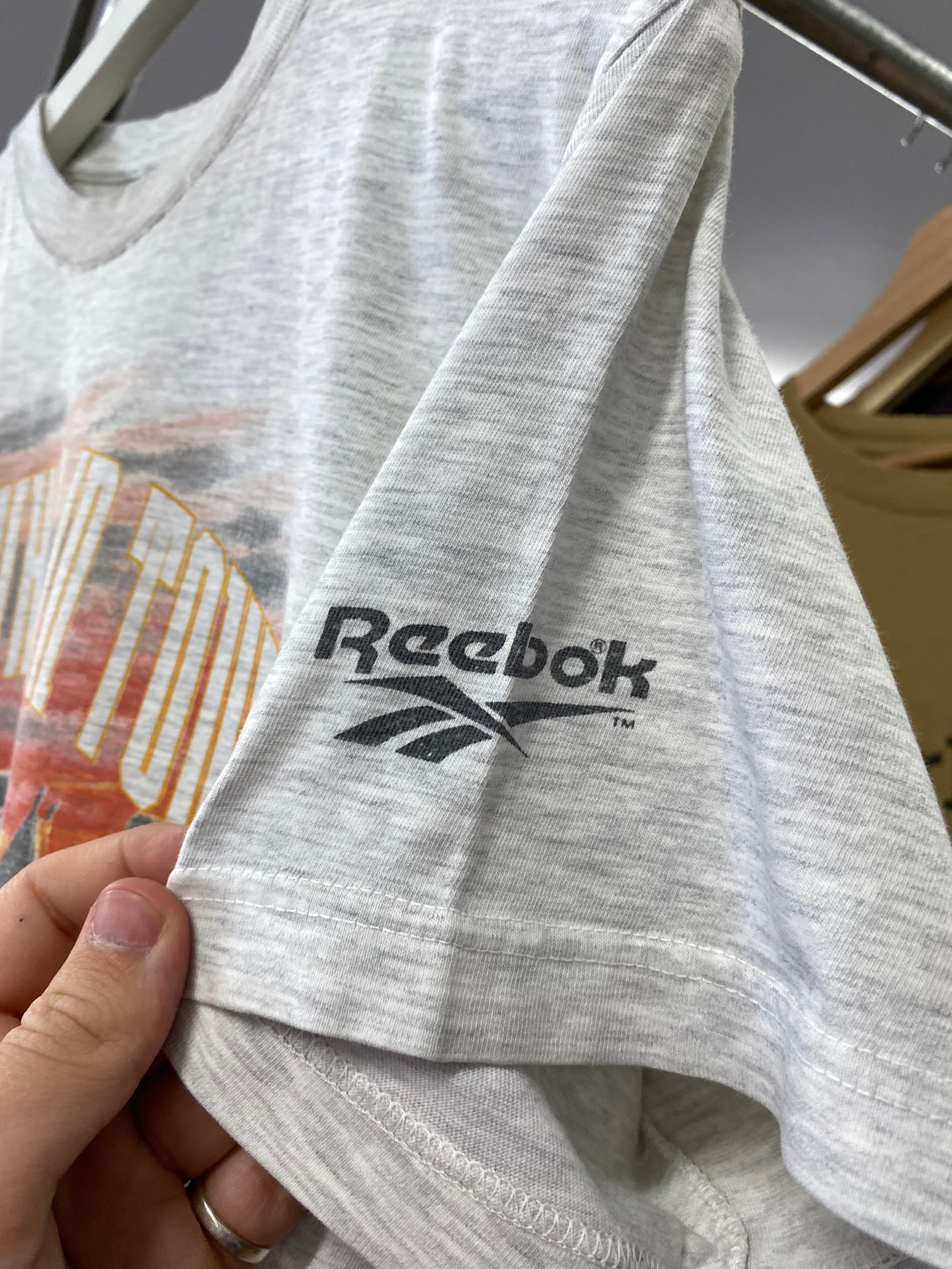 M - Look Who's In Town SHAQ x Reebok Grey Tee