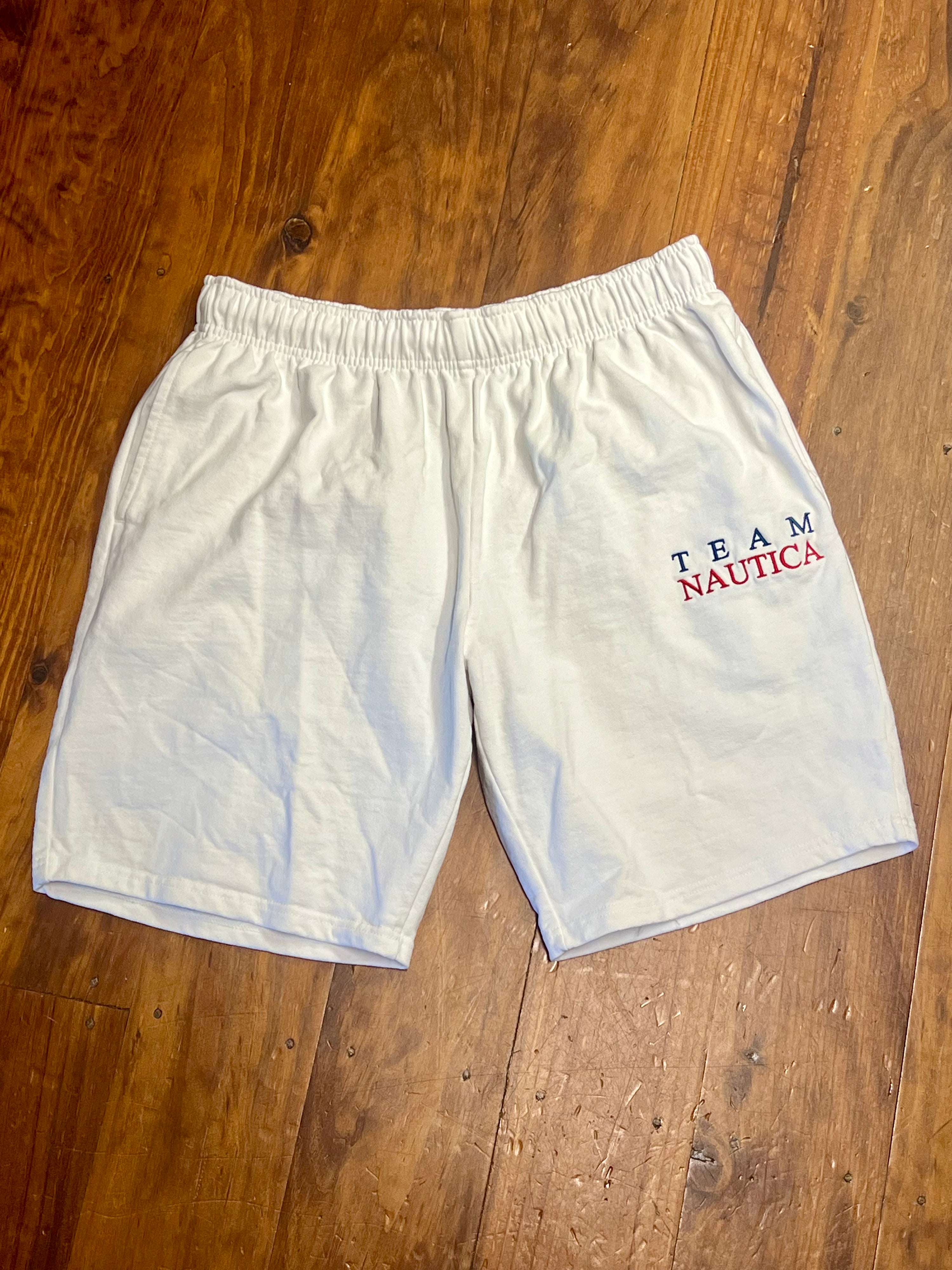 L - Team Nautica White Shorts