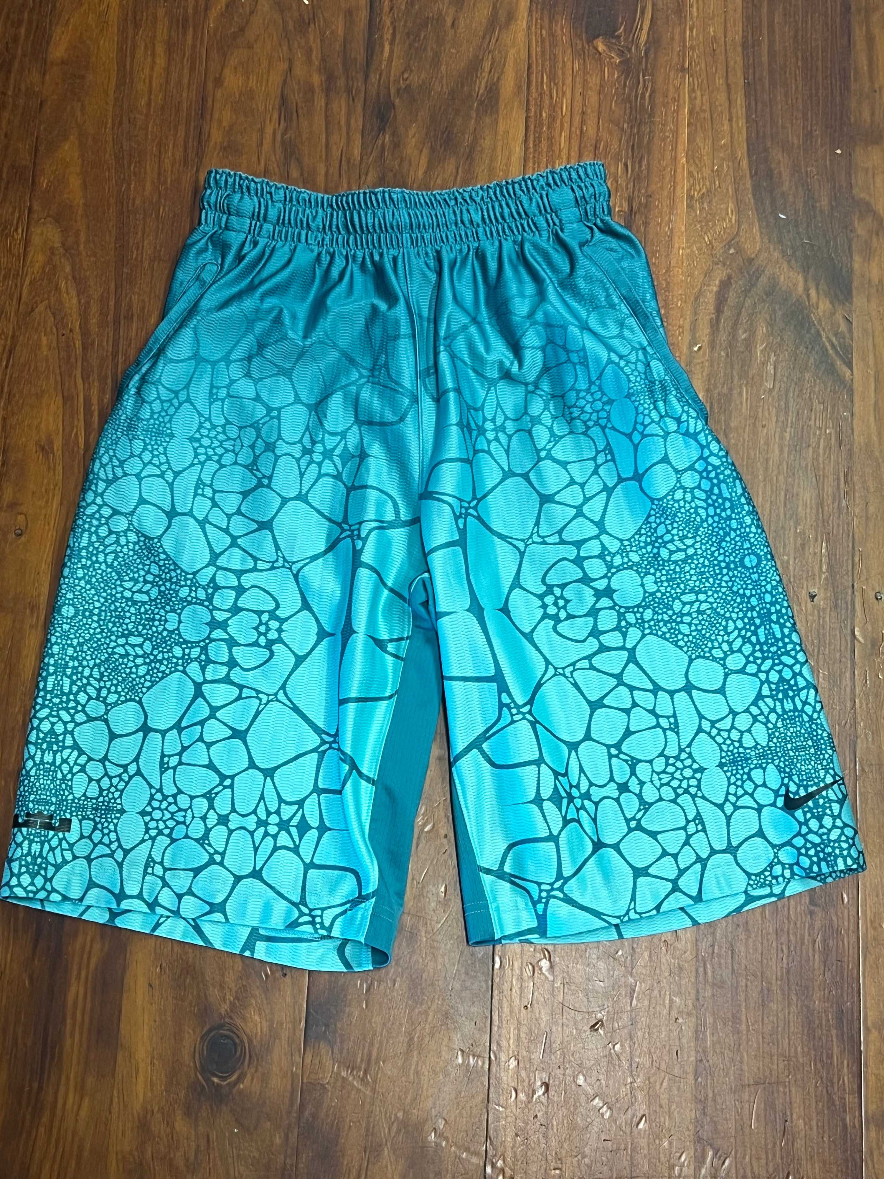 S - Nike x Lebron James Green Water Basketball Shorts