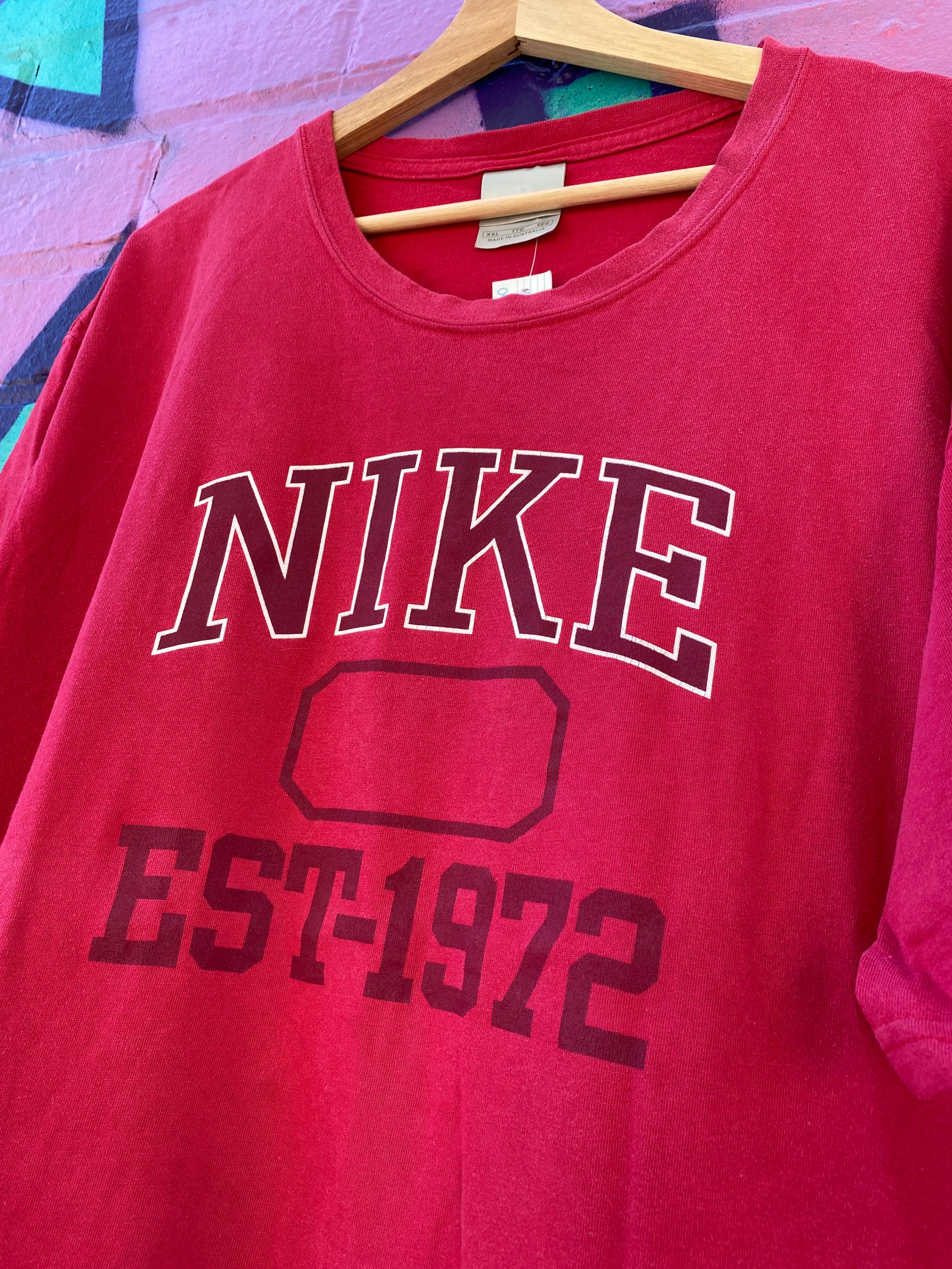 2XL - Nike EST 1972 Faded Red Tee