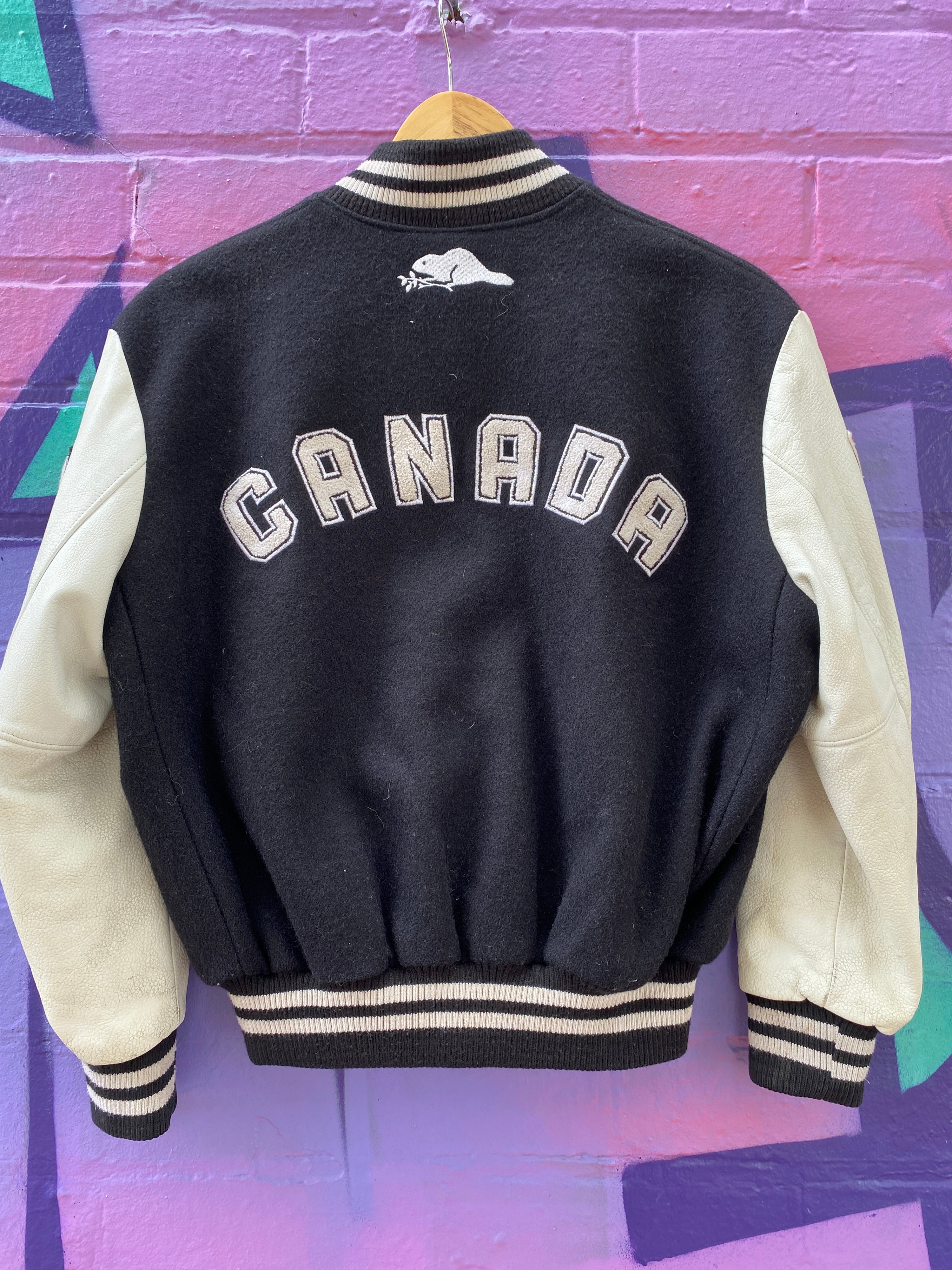 S - Vintage Roots Athletics 'Canada' Varsity Jacket