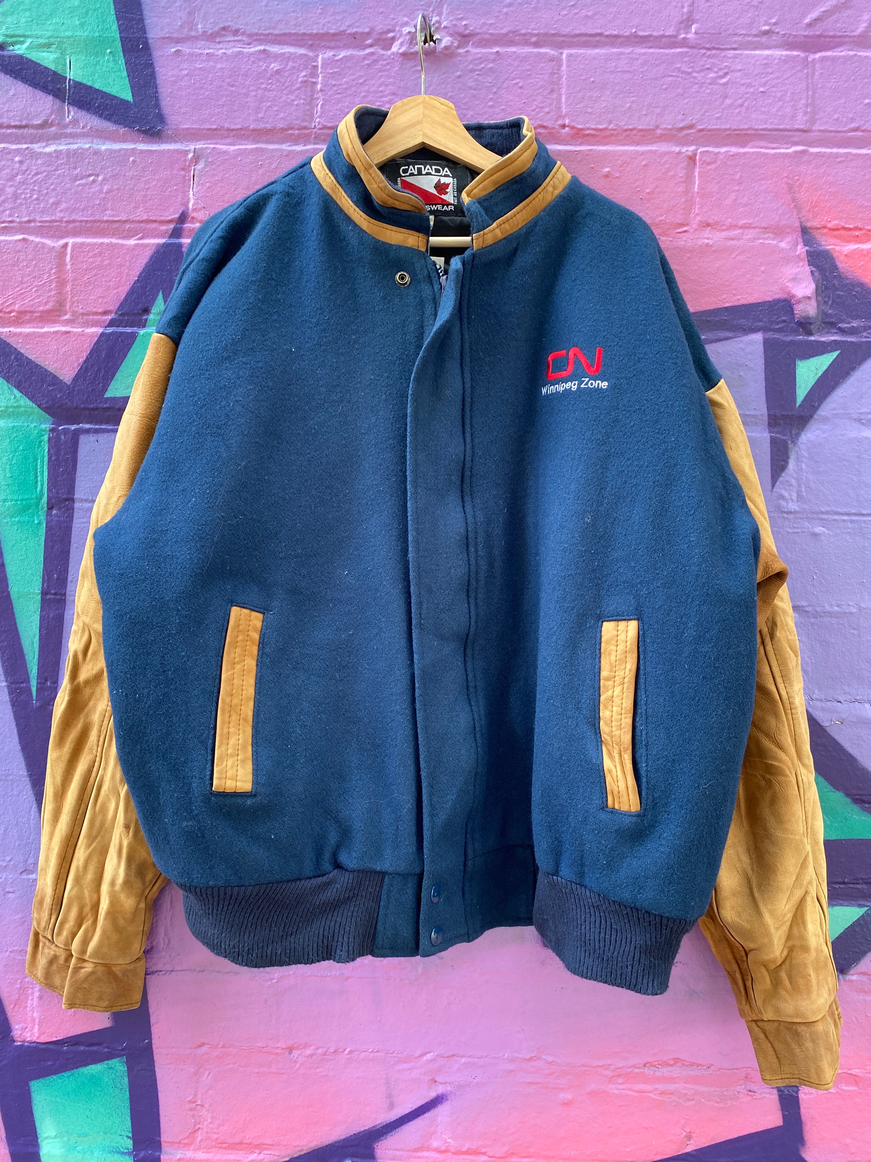 XL - Vintage 'Winnipeg Zone' Varsity Jacket