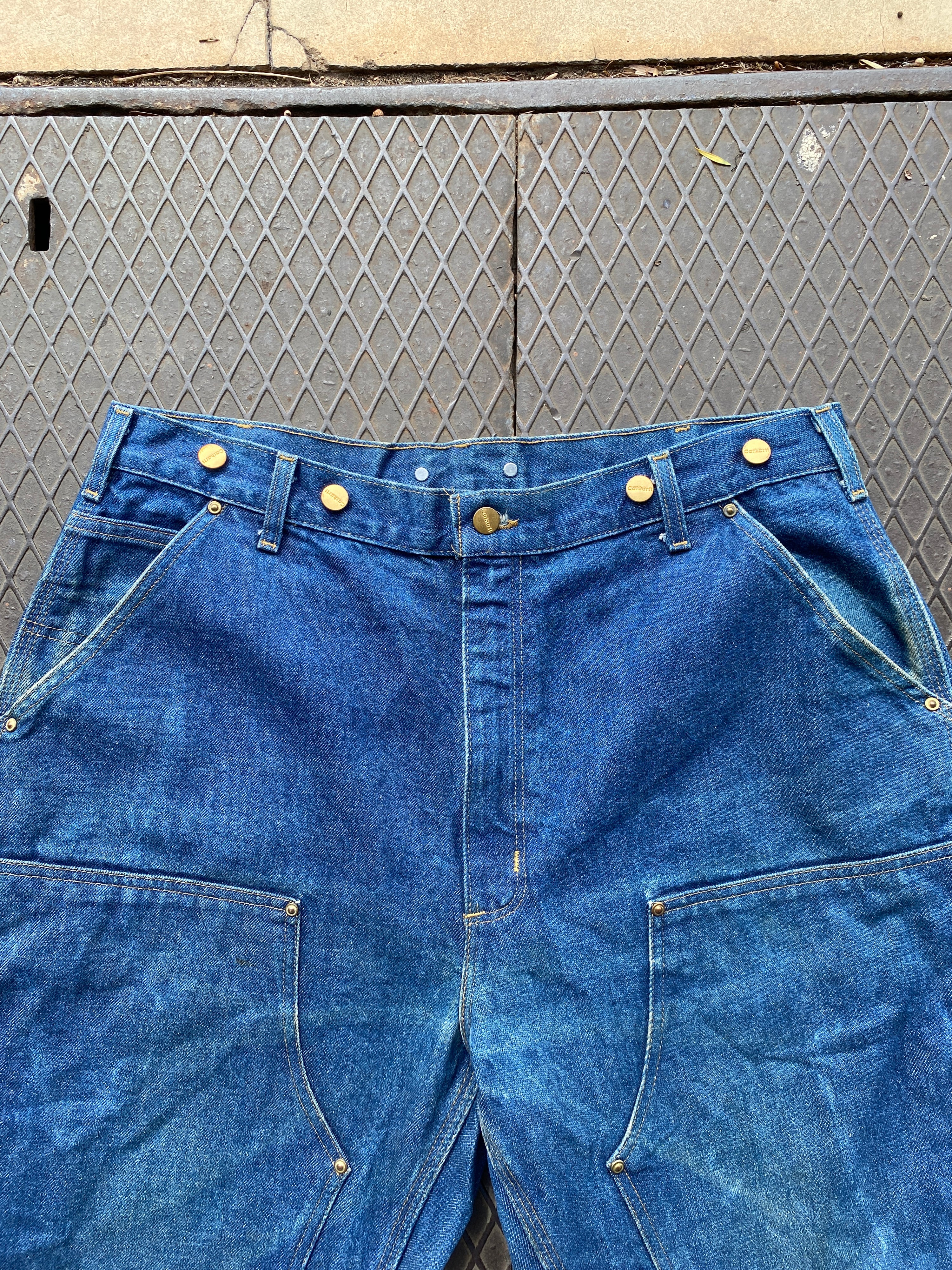 38 - Carhartt Dark Denim Double Knees