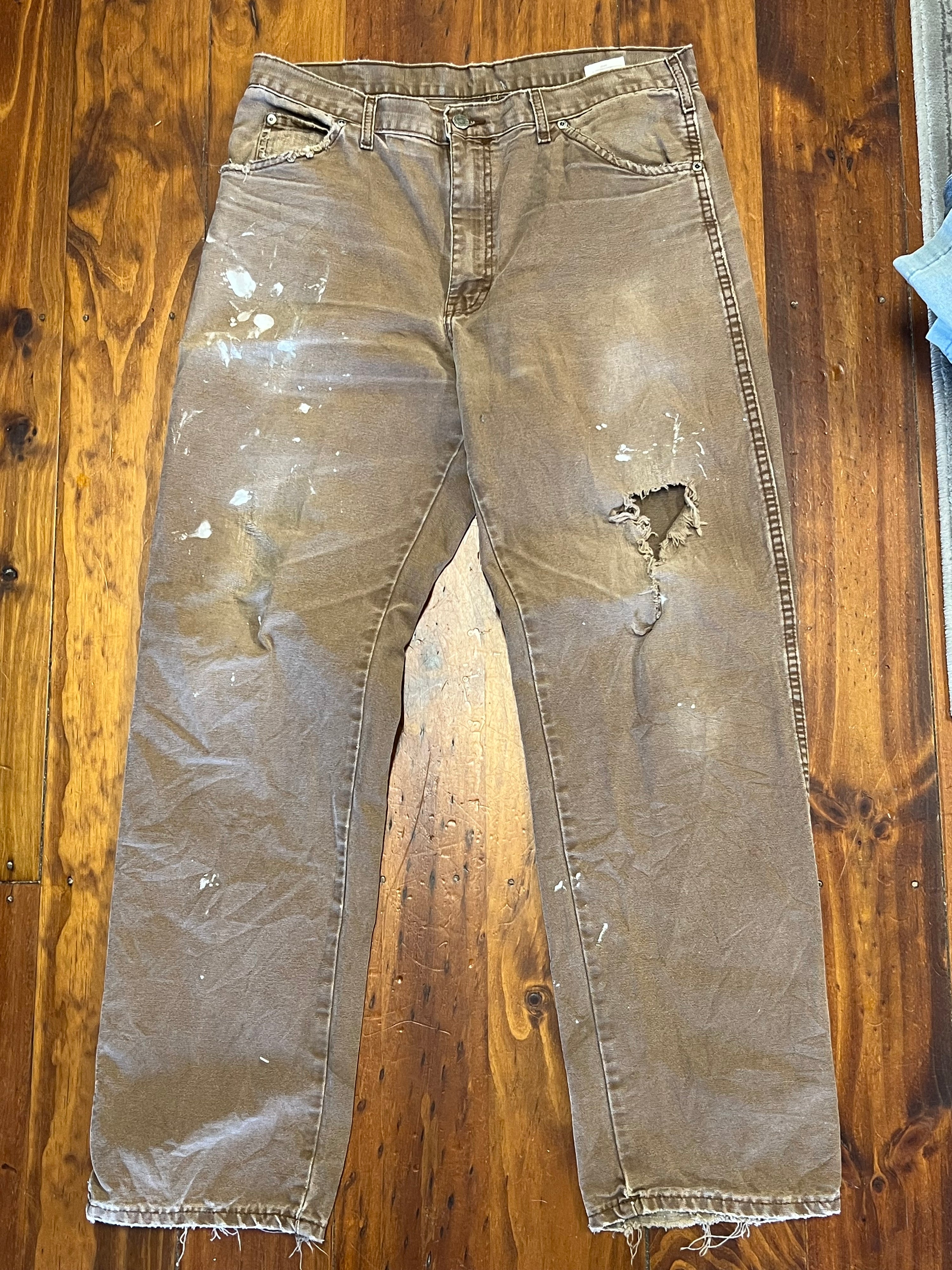 [34] Dickies Carpenter Faded Brown 34x32