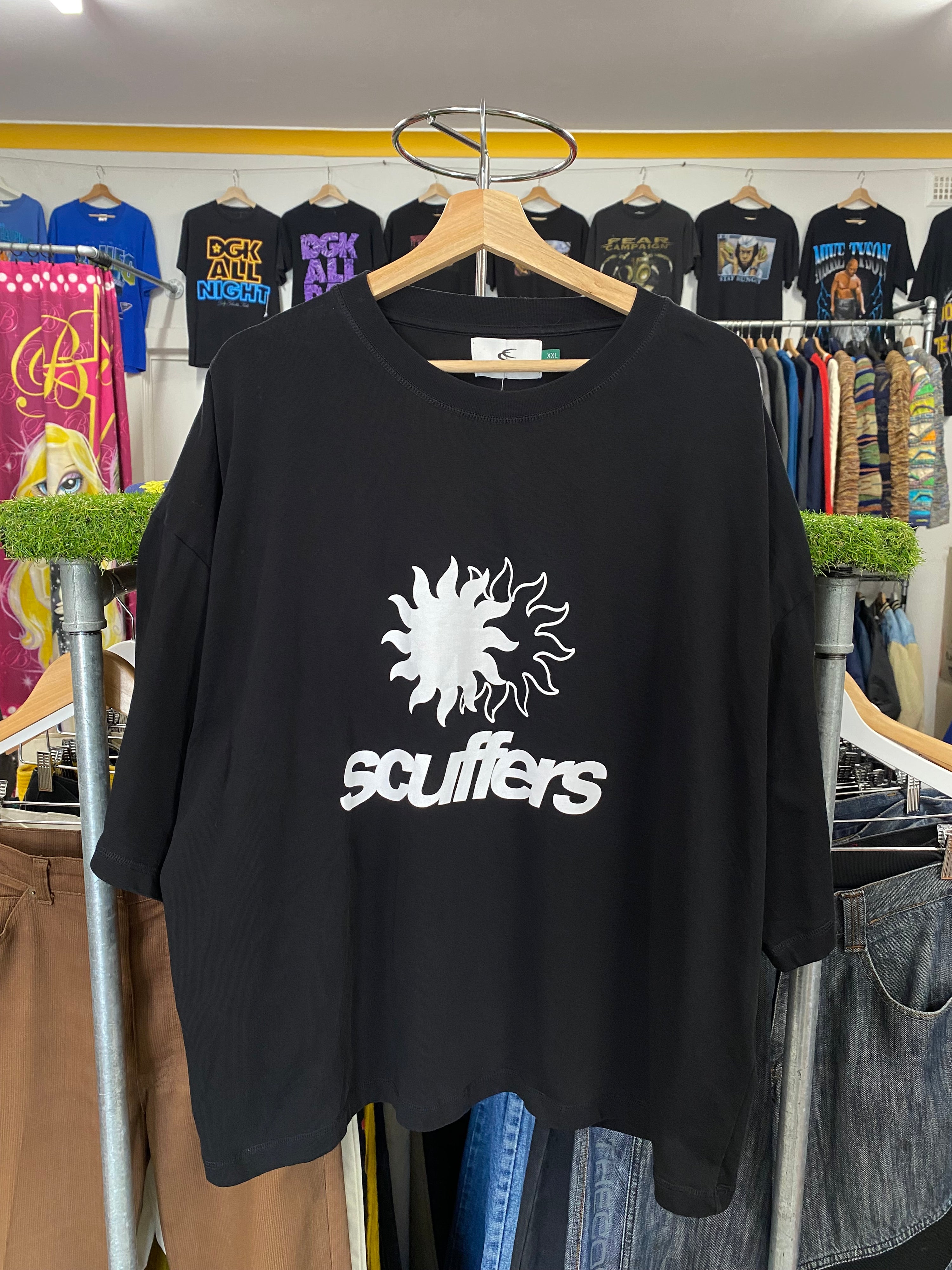[2XL] SCUFFERS Double Sun Double Sided Black Tshirt