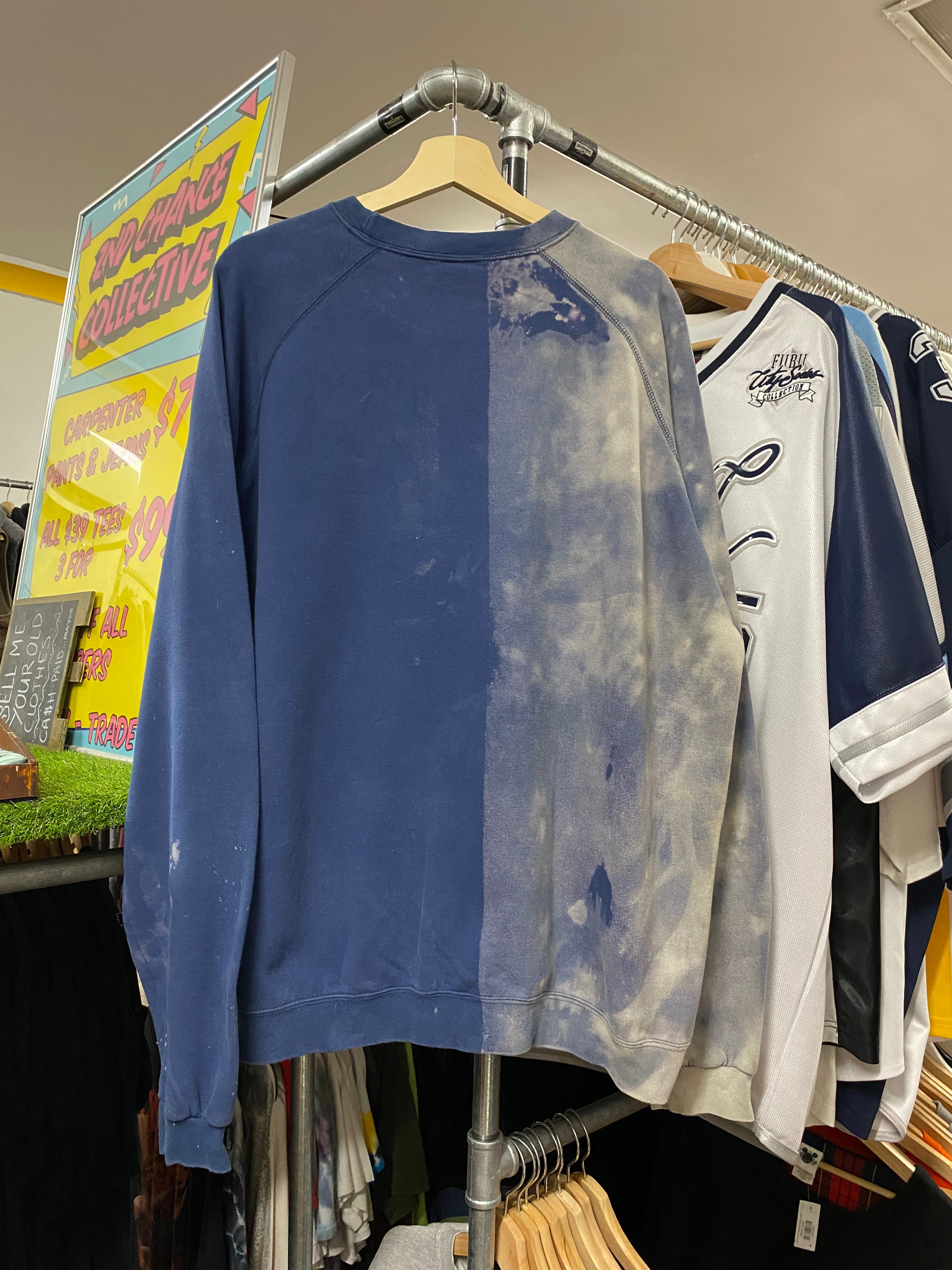 [XL] Champion Custom Bleached Blue Jumper