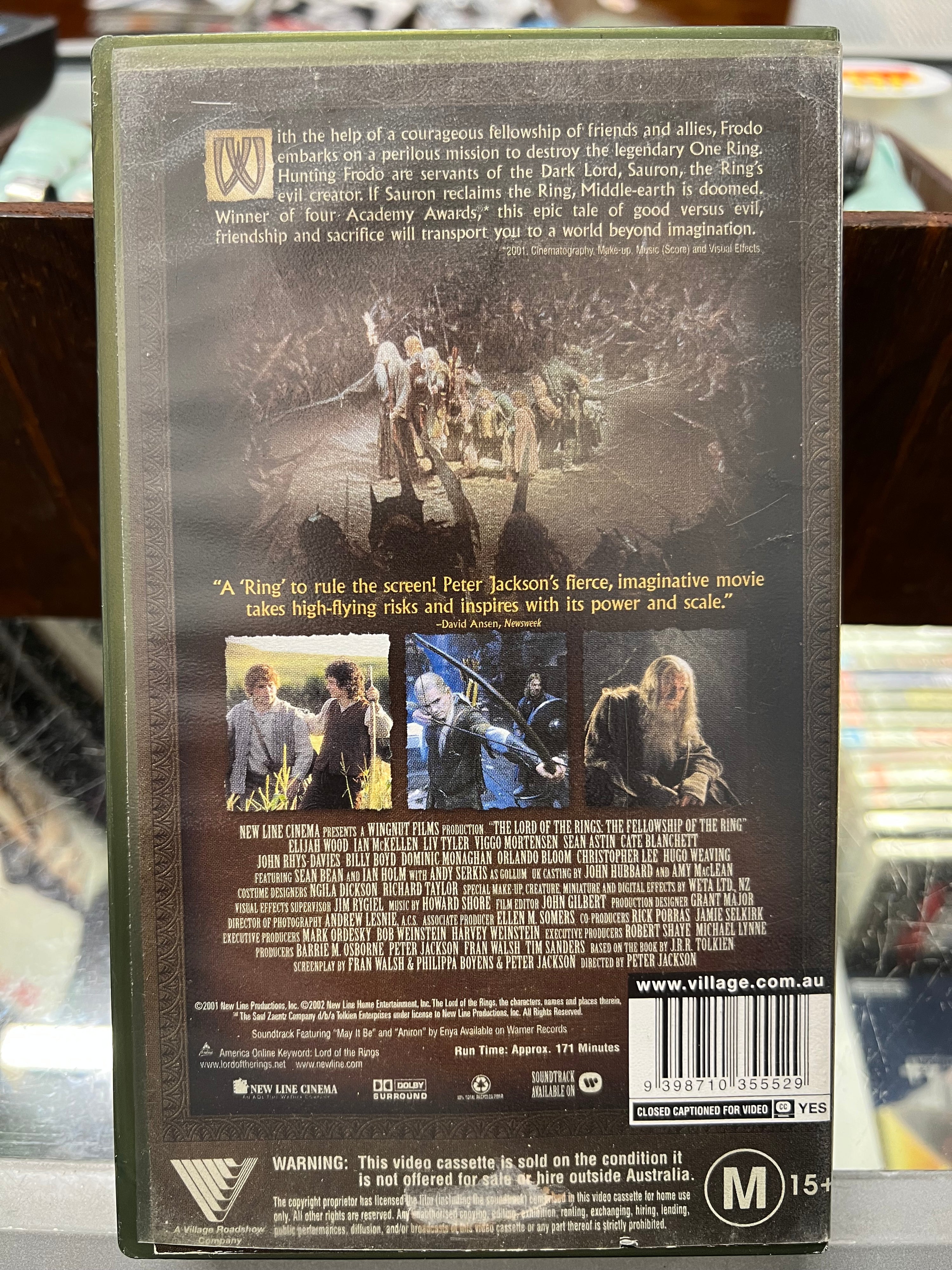 [VHS] The Lord Of The Rings, The Fellowship Of The Ring C1