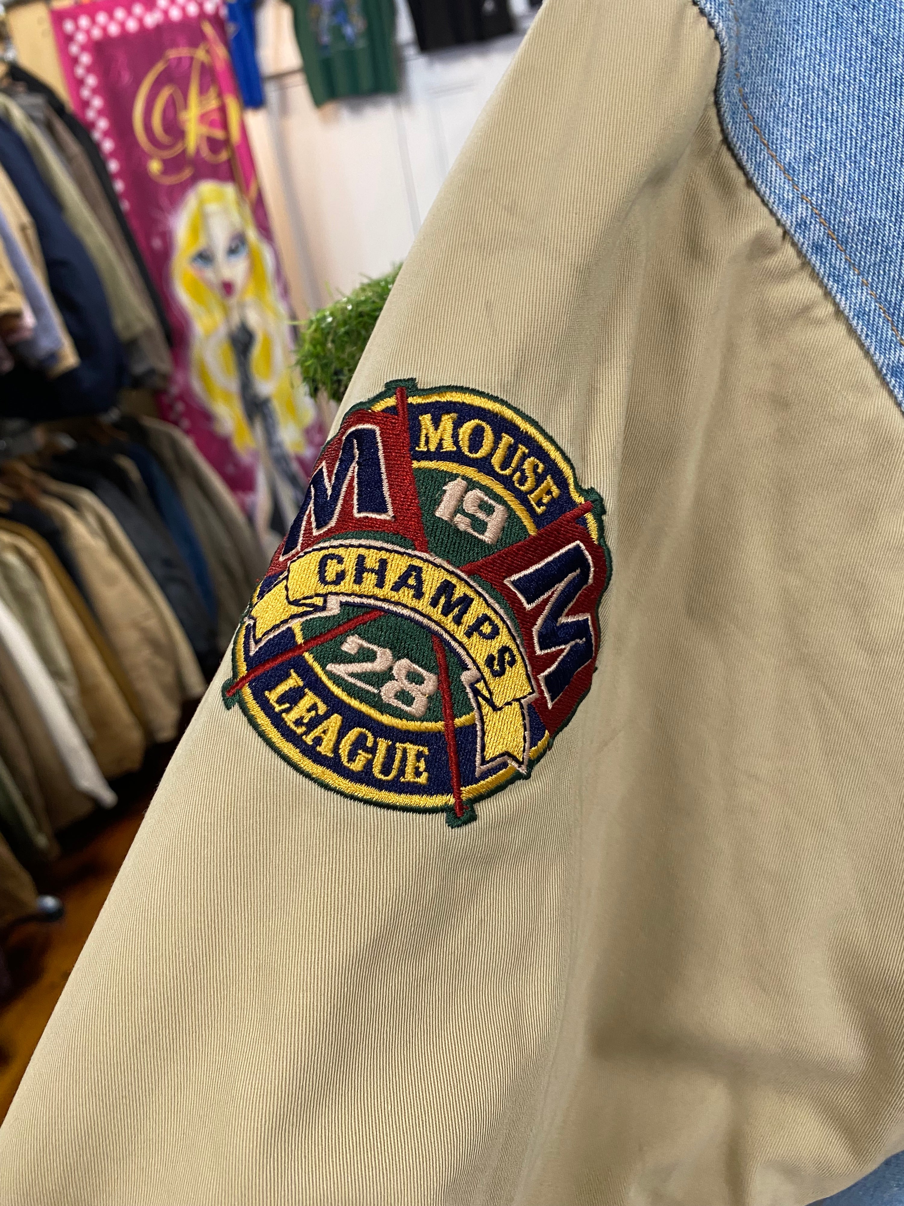 [XL] Vintage Mickey Heavy Embroidered Jacket
