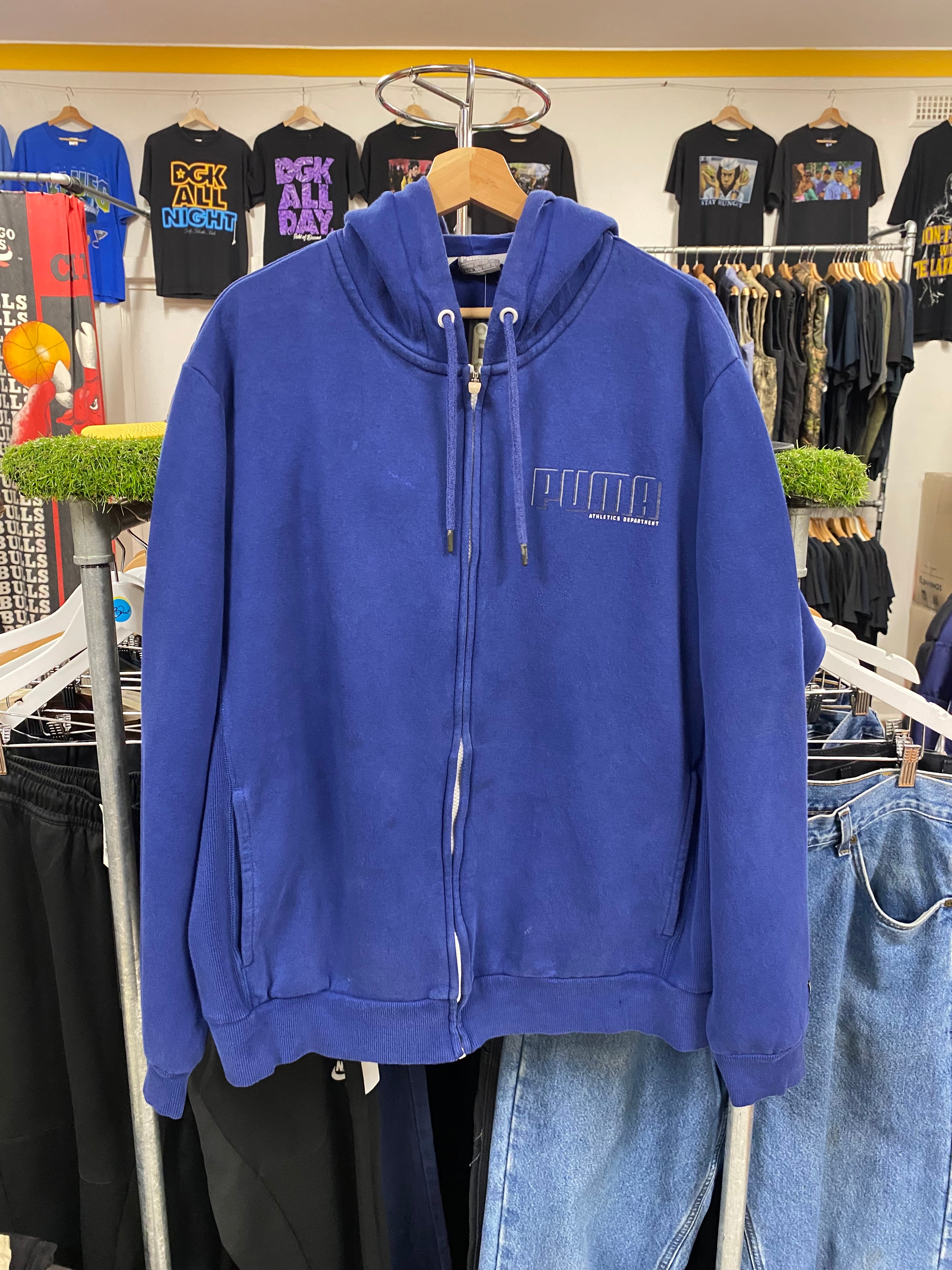 [XL] PUMA Athletics Department Zip Up Hoodie