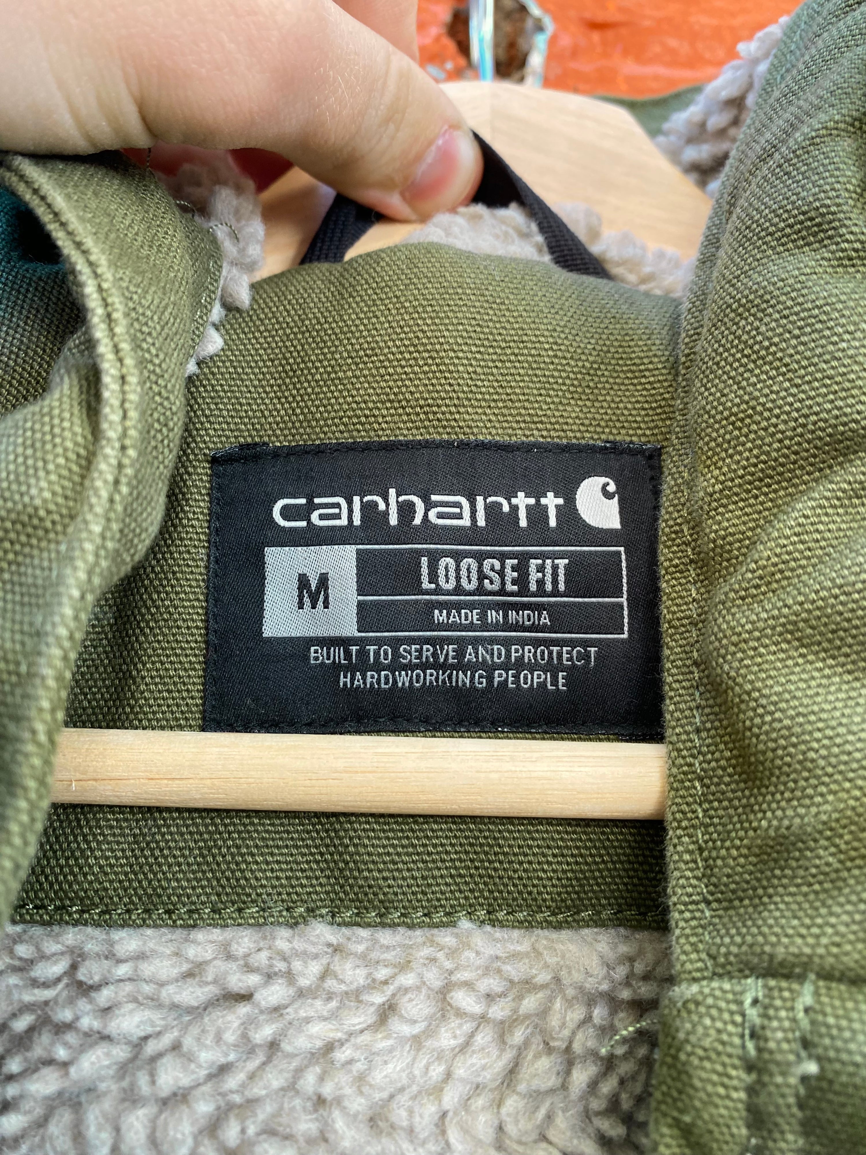 [M] Carhartt Forest Green Sherpa Lined Active Jacket