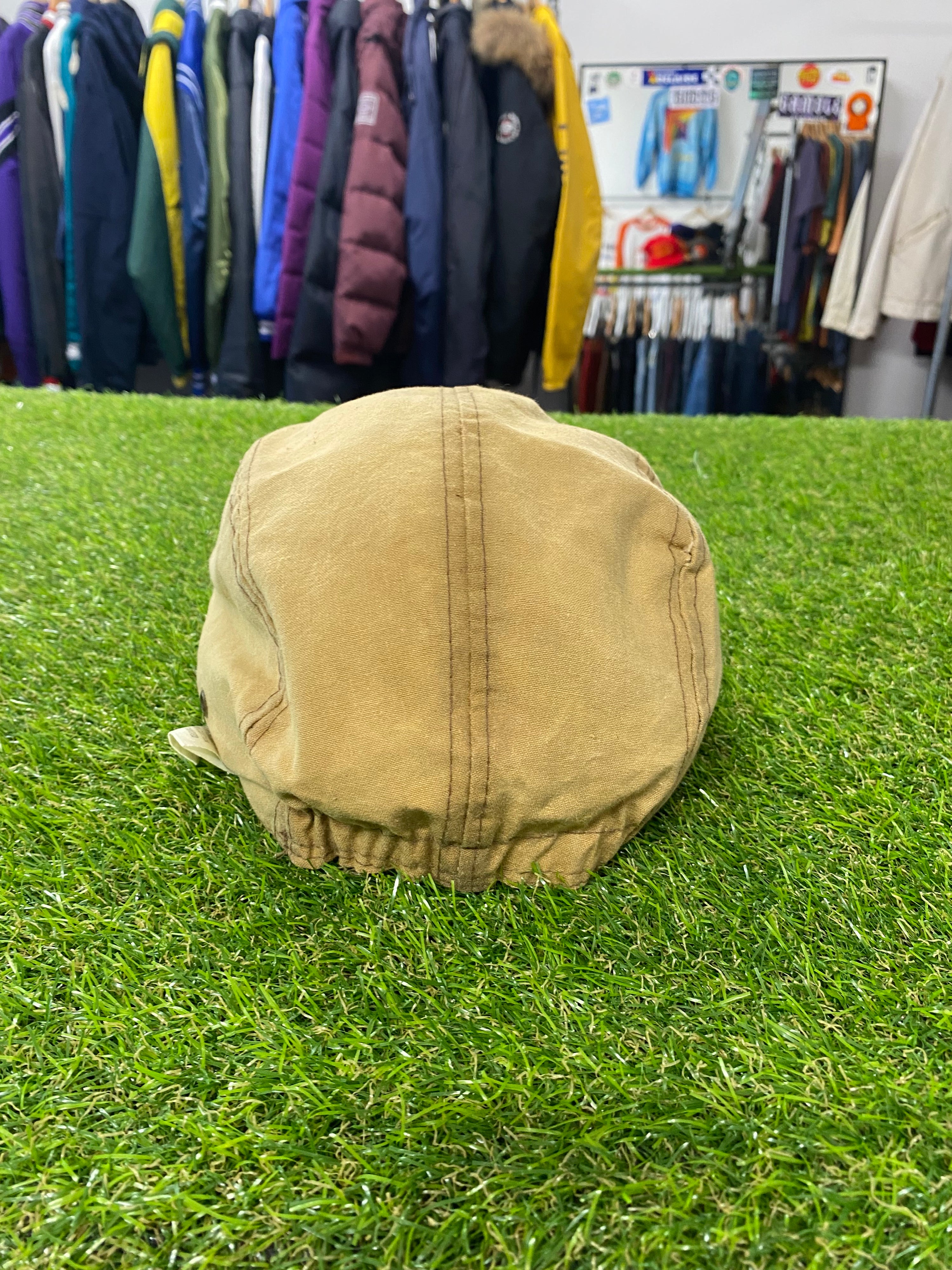 [M] Adidas Cuffed Tan/Maroon Hat