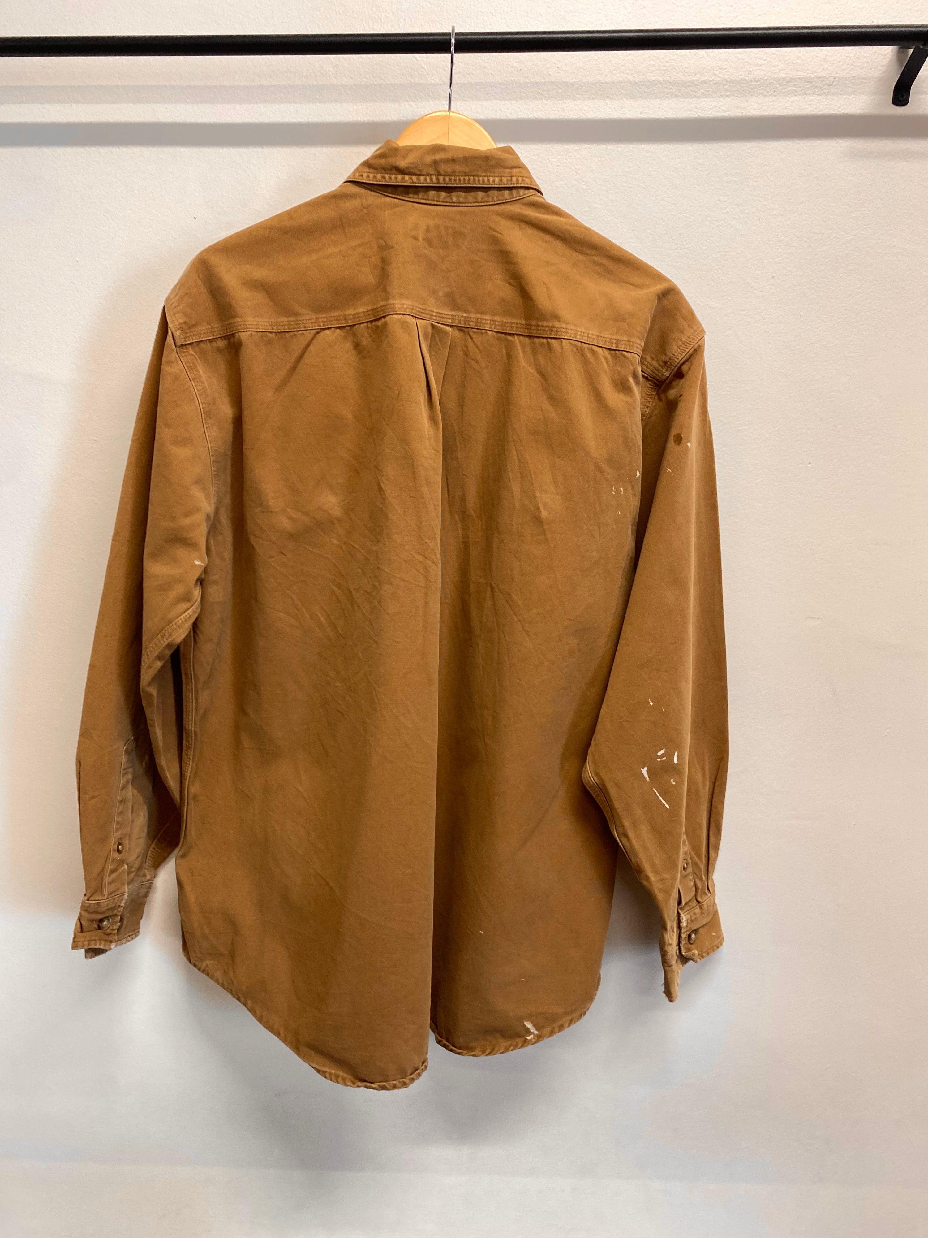 L - Carhartt Tan LS Button-up
