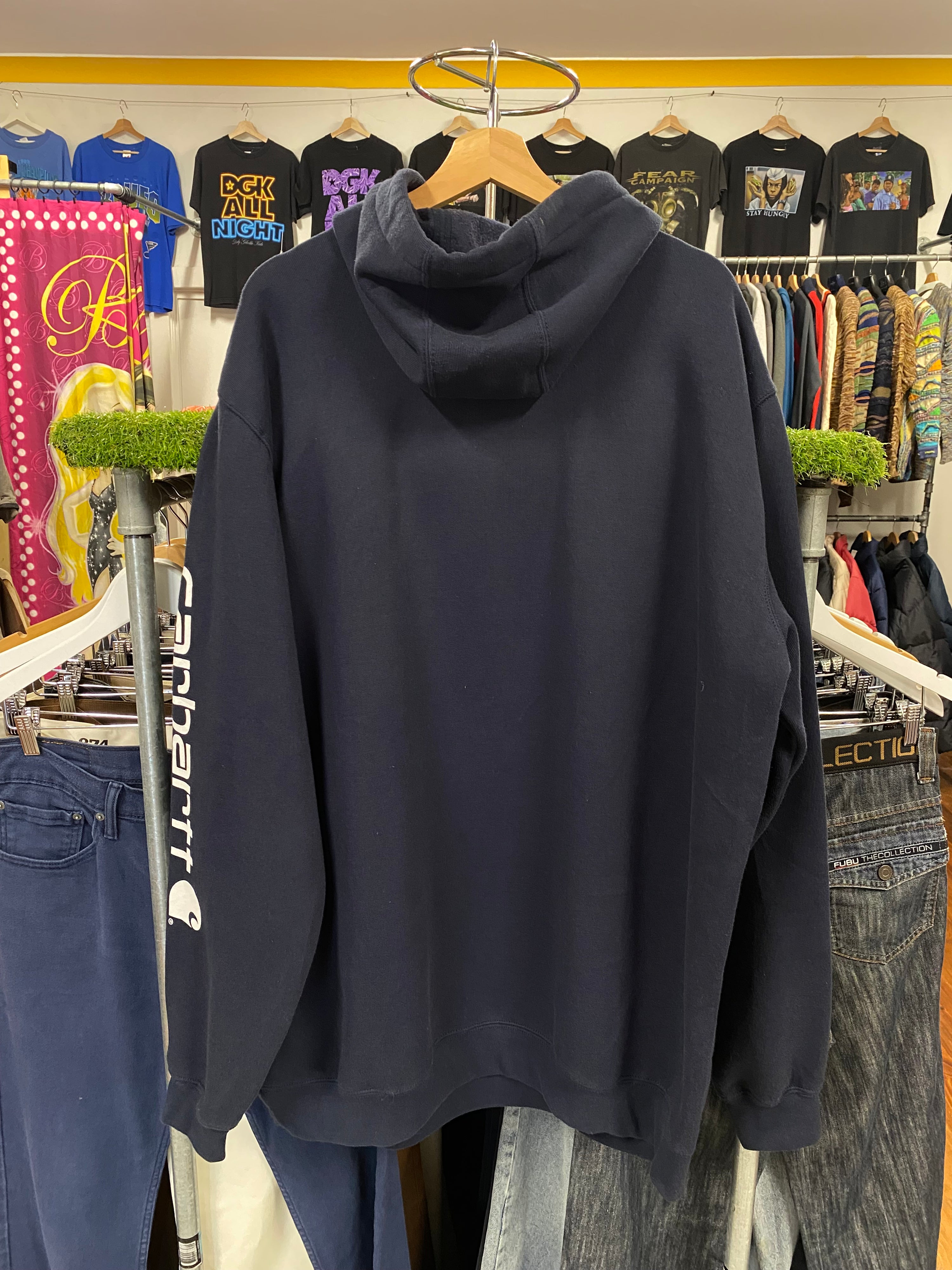 [XLT] Carhartt Sleeve Hit Blue Hoodie