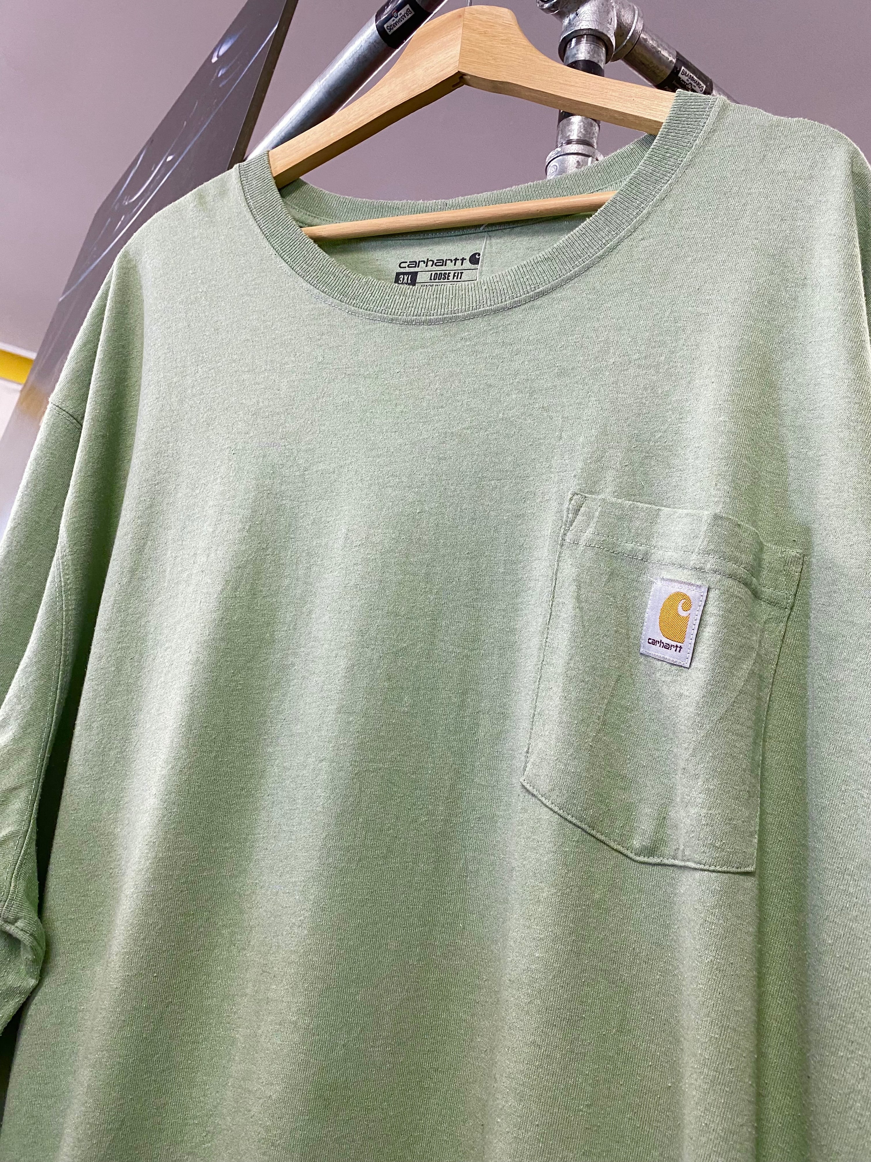 3XLT - Mint Green Carhartt Pocket Tee