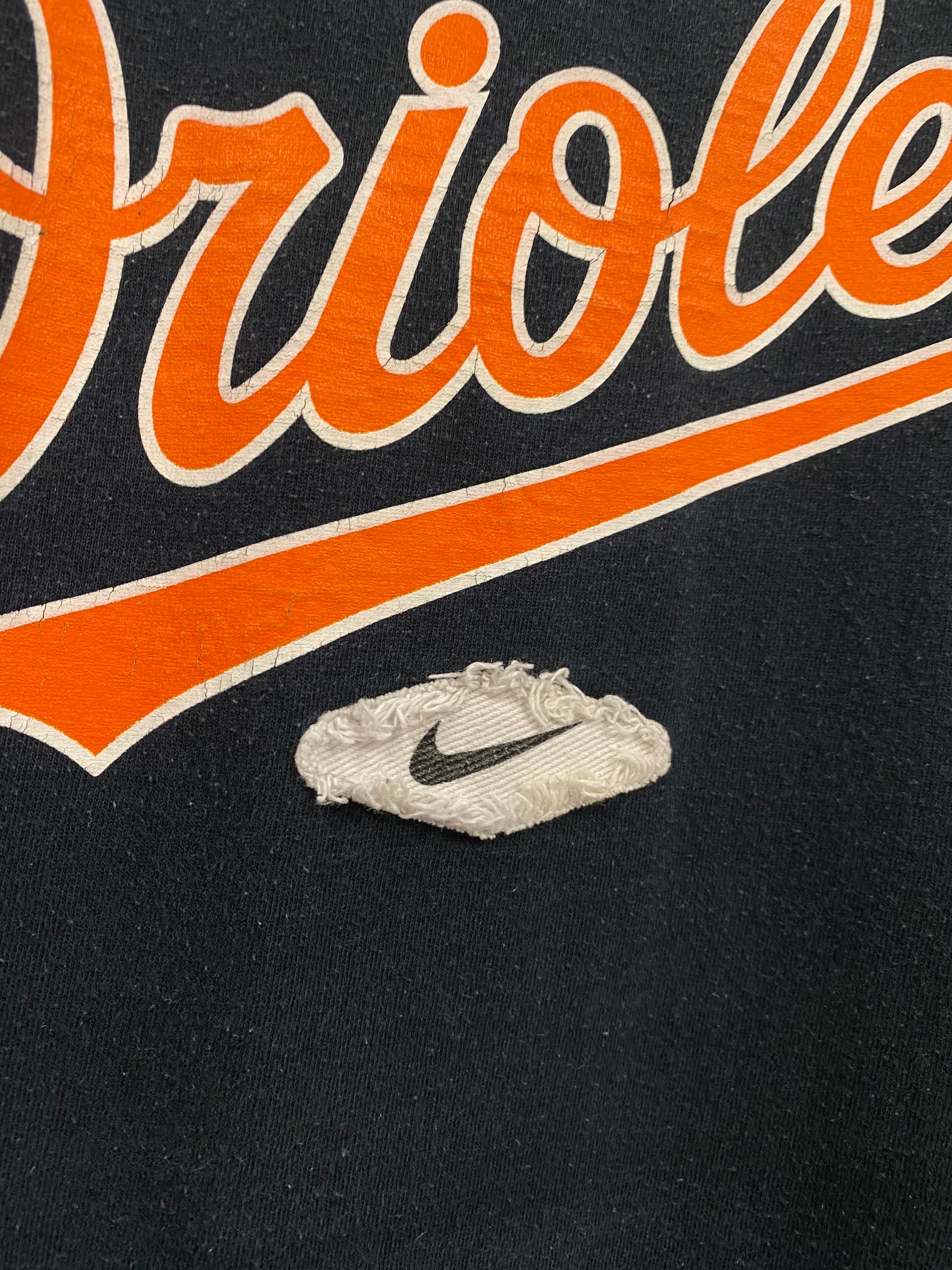 XL - Nike Orioles Fluffy Patch Black Tee