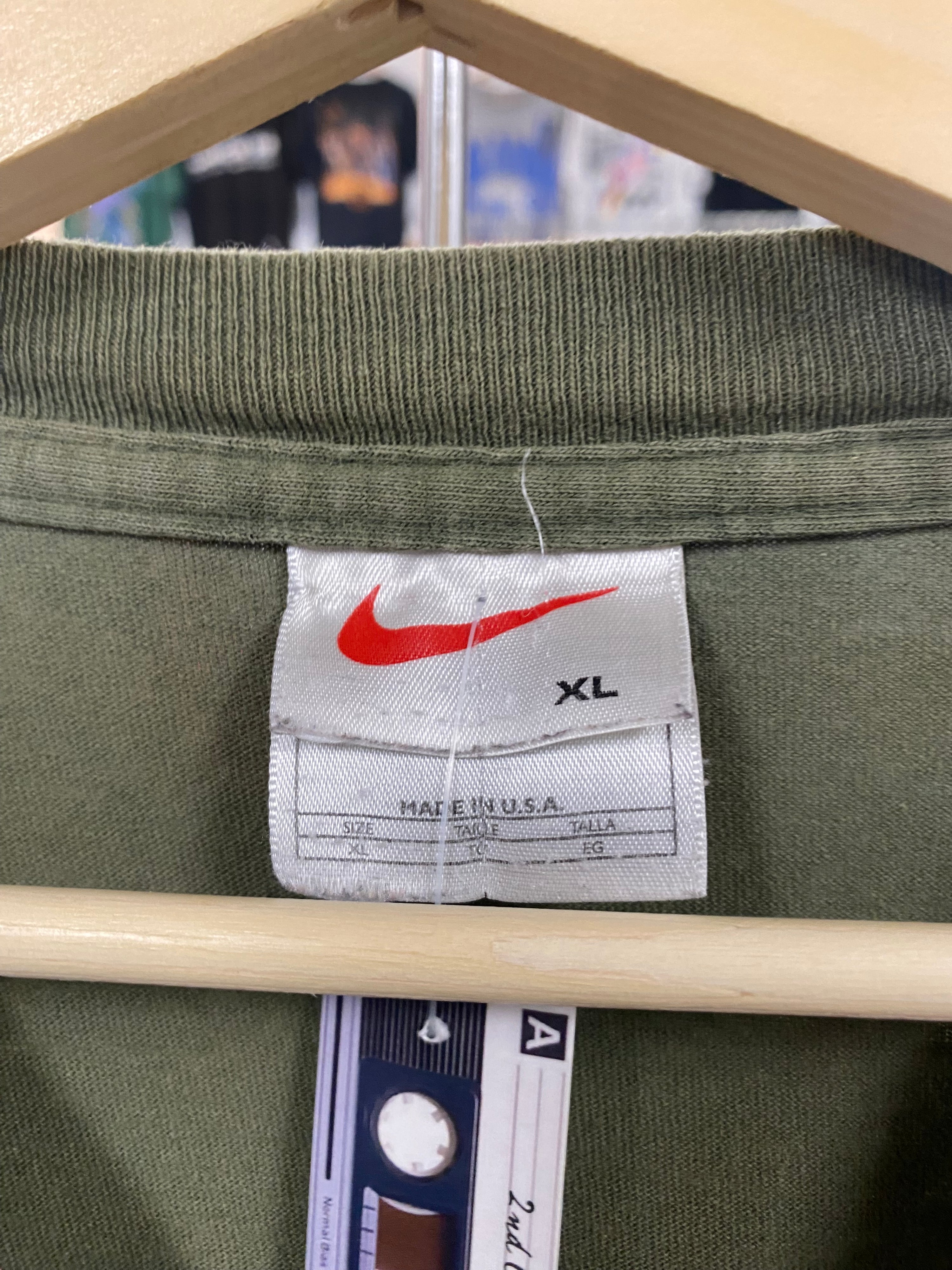 [XL] 2000s Nike Air Double Sided Green Tshirt