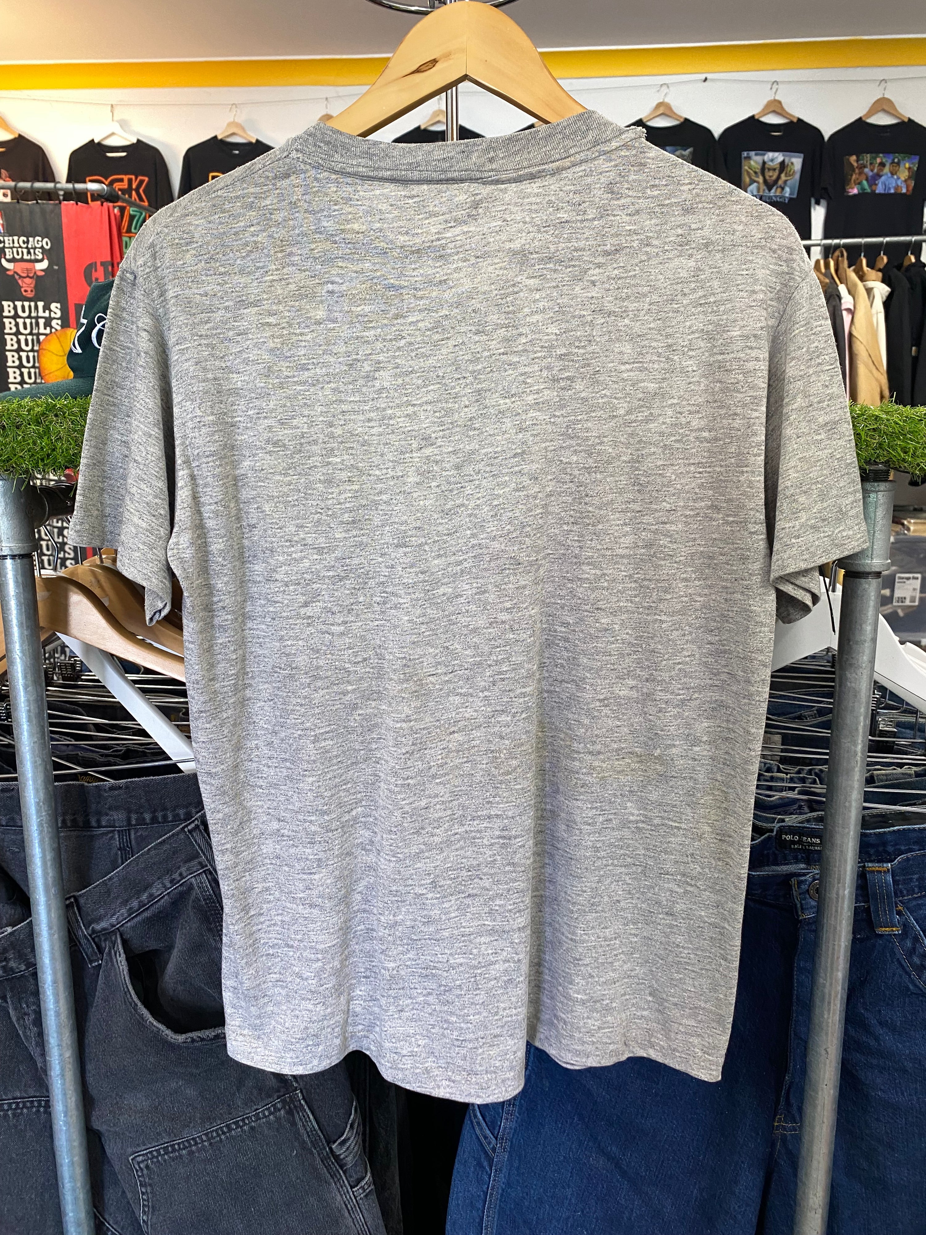 [M] 1980s James Worthy LA Lakers Caricature Tshirt