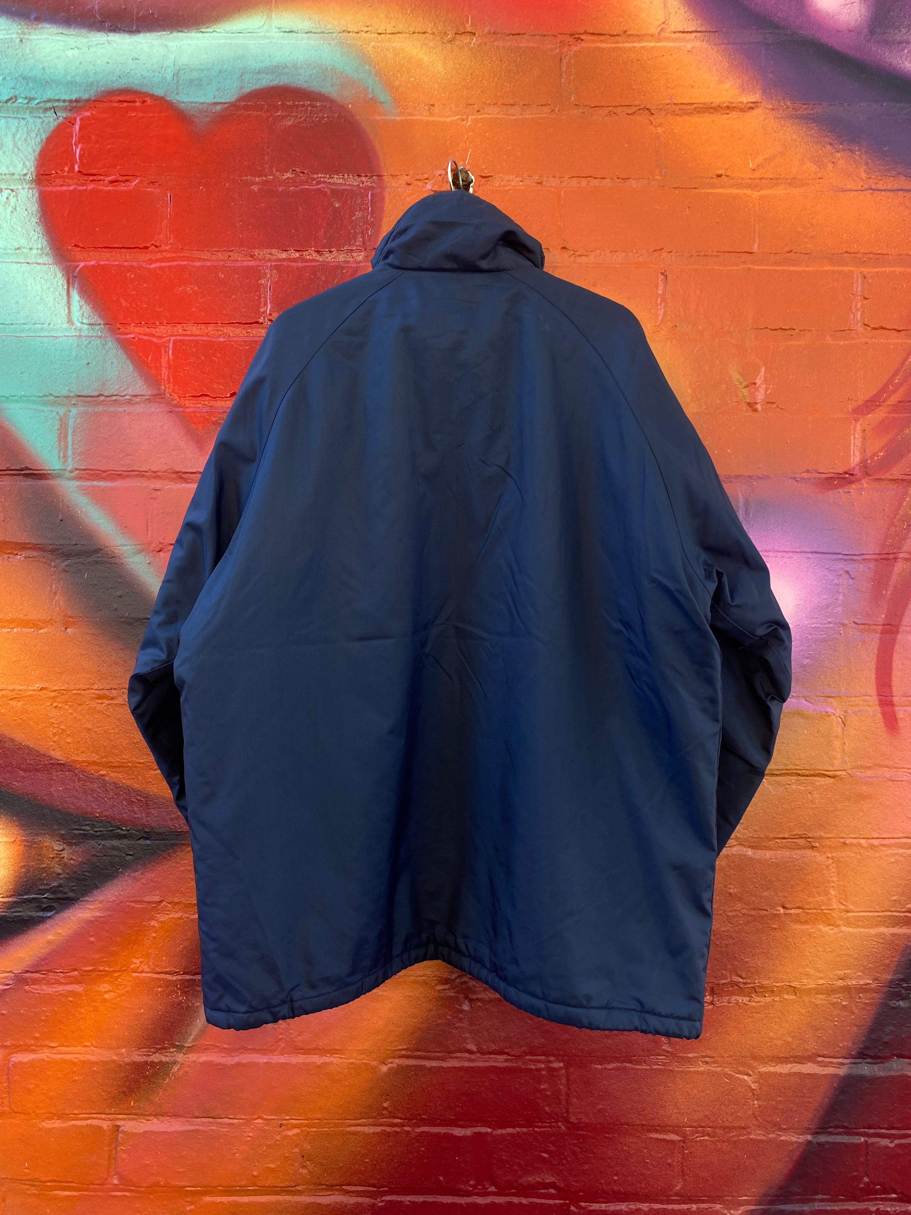 L - Champion USA DB Puffer Jacket Striped Sleeves